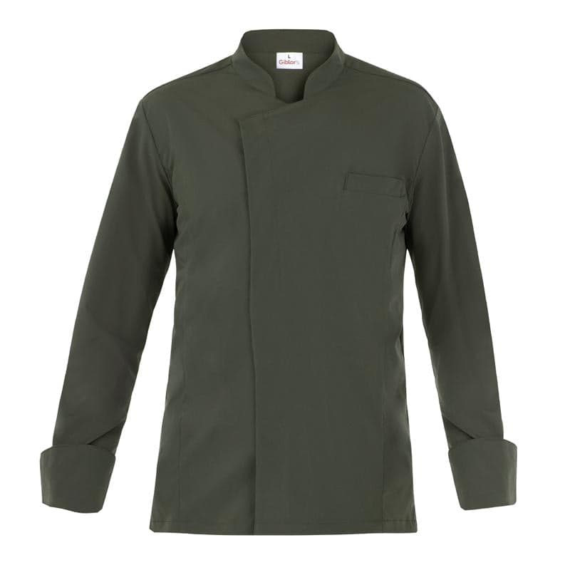 Giacca Giorgio Verde Militare Giacca Cuoco No Stiro in Giacche da chef Dresswork - Como, commercioVirtuoso.it