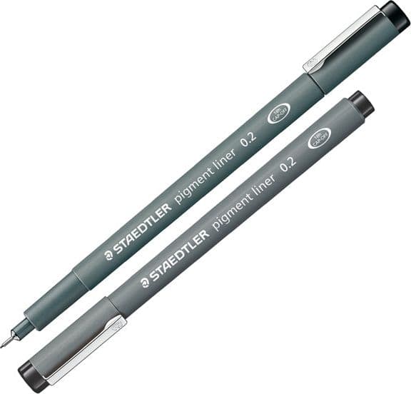 Pennarello Pigment Liner 308 nero 0,2mm Staedtler