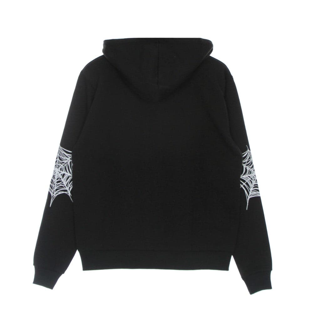 PHOBIA Felpa Leggera Cappuccio Zip Uomo Cobweb Print Open Hoodie Black/white da uomo in Felpe con cappuccio Drestige - Casamassima, commercioVirtuoso.it