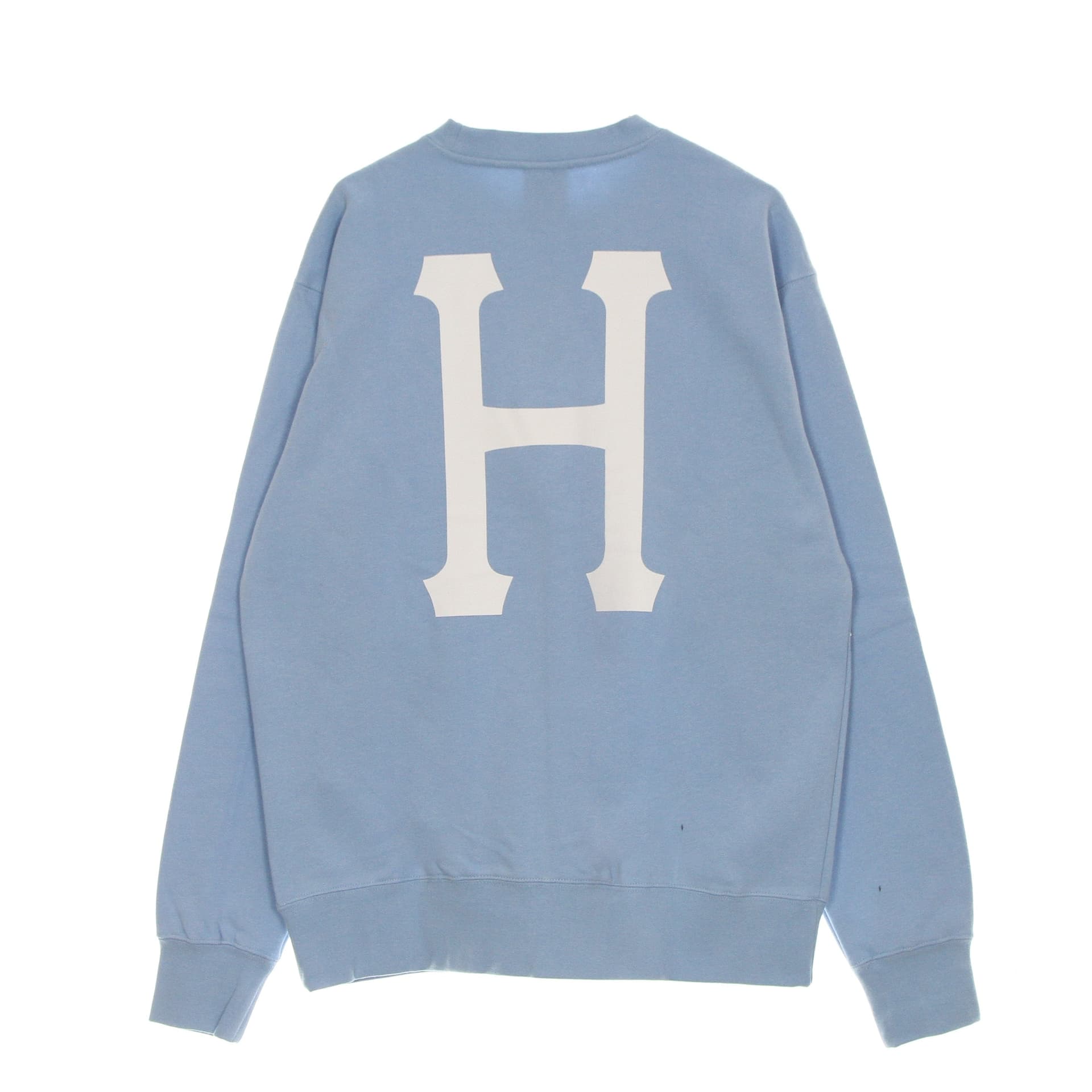 HUF Felpa Girocollo Uomo Essentials Classic H Crew Light Blue da uomo in Felpe senza cappuccio Drestige - Casamassima, commercioVirtuoso.it