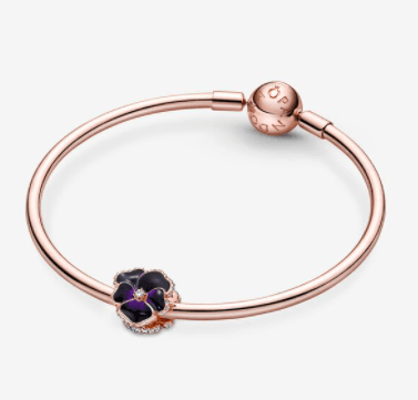 PANDORA - CHARM VIOLA DEL PENSIERO in Bead Charm Alba Gioielli - Casoria, commercioVirtuoso.it