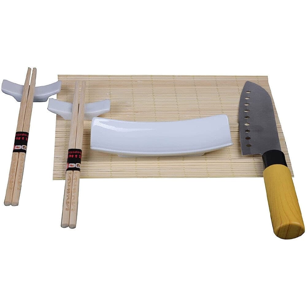 Set 7 Pezzi per Sushi in Bamboo Cucina Orientale Sala da Pranzo Kit Aperitivo in Piatti da sushi Ecoprice.it - Avellino, commercioVirtuoso.it