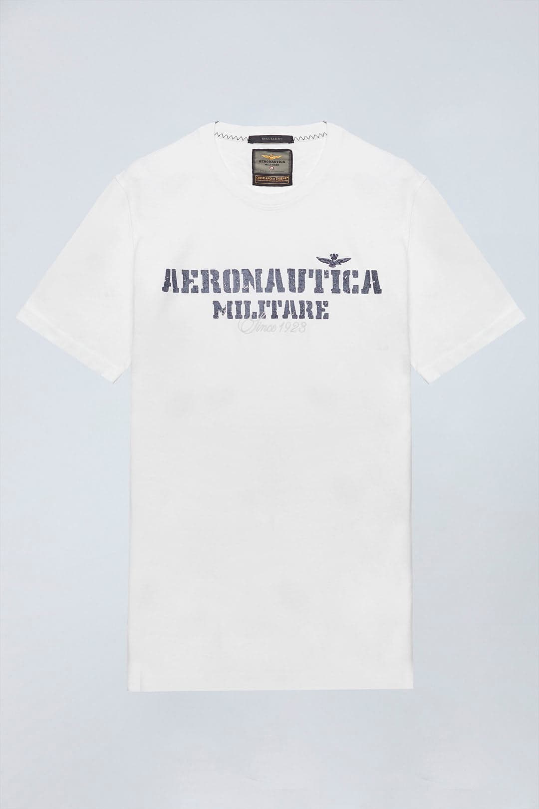 Aeronautica Militare T-shirt uomo tinto capo con stampa logo 251TS2407J677