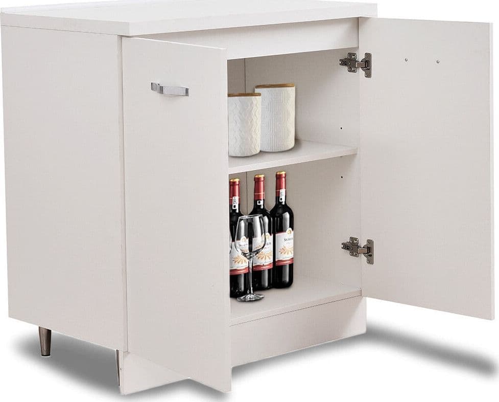 Mobile Base per Cucina Componibile Minimal Colore Bianco con 2 Ante 2 Scomparti in Moduli componibili Ecoprice.it - Avellino, commercioVirtuoso.it