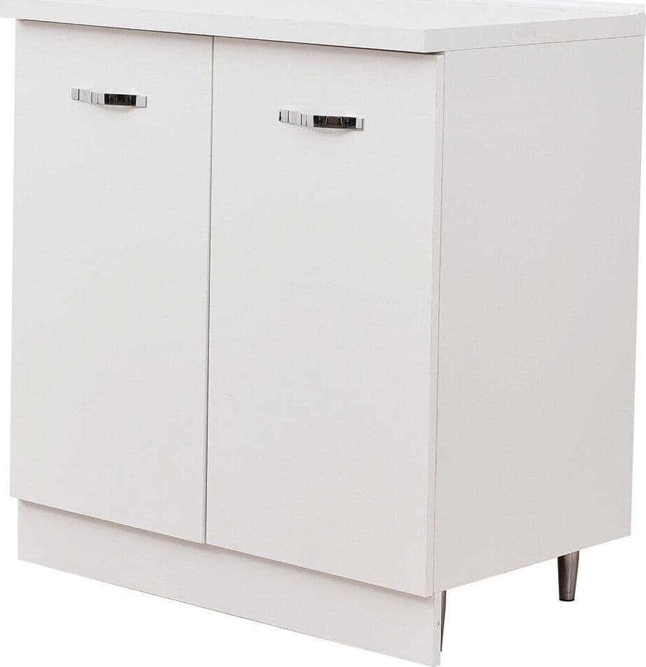 Mobile Base per Cucina Componibile Minimal Colore Bianco con 2 Ante 2 Scomparti in Moduli componibili Ecoprice.it - Avellino, commercioVirtuoso.it