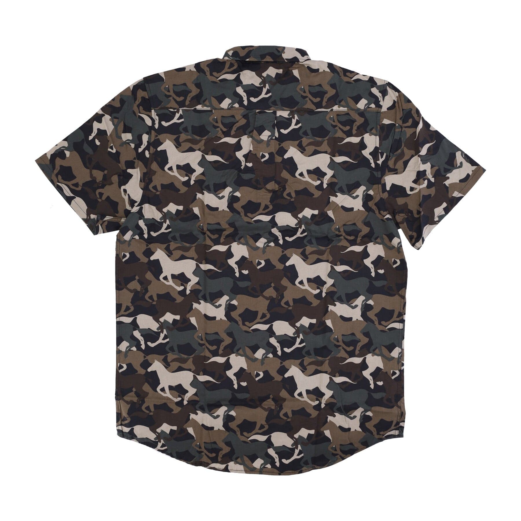 WESC Camicia Manica Corta Uomo Oden Wild Horses Aop Shirt Black da uomo in Camicie casual Drestige - Casamassima, commercioVirtuoso.it