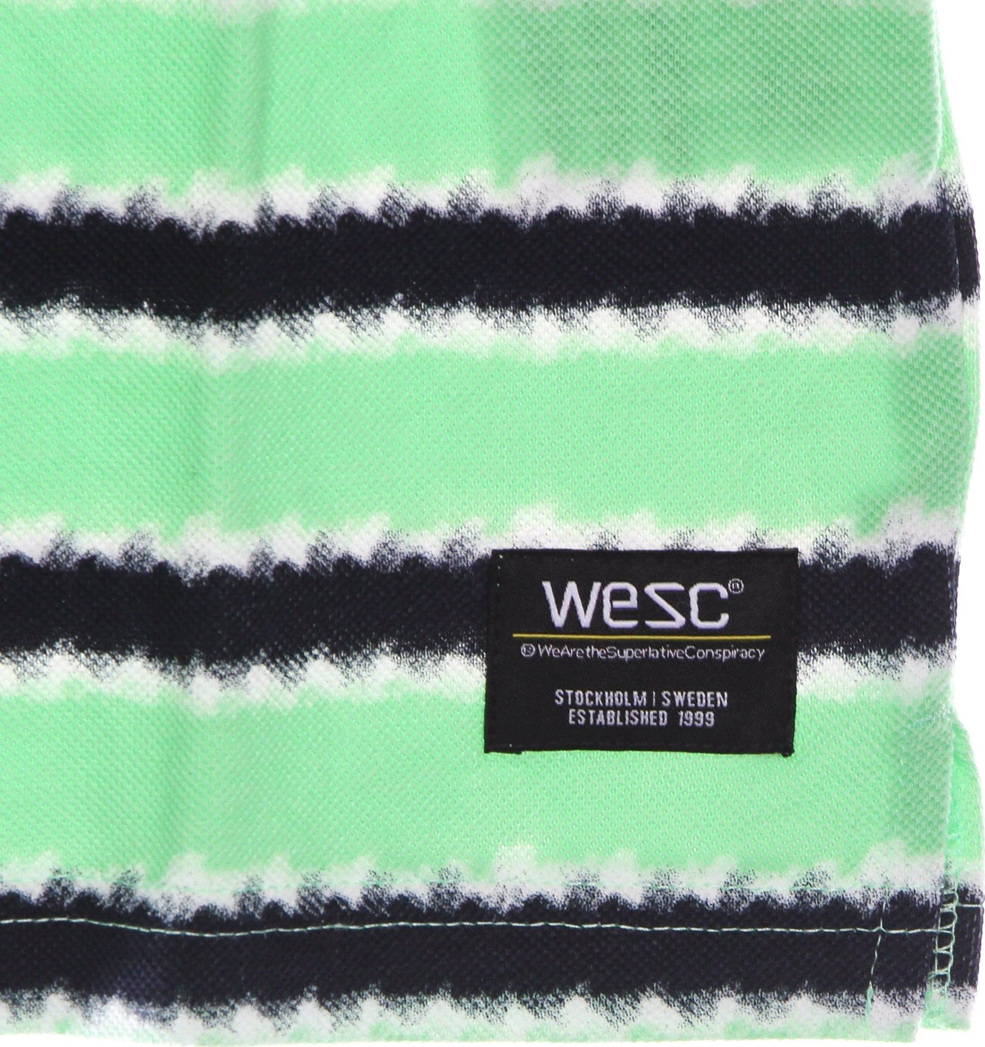 WESC Polo Manica Corta Uomo Antartic Ombre Mini Stripes Polo Green da uomo in Polo Drestige - Casamassima, commercioVirtuoso.it