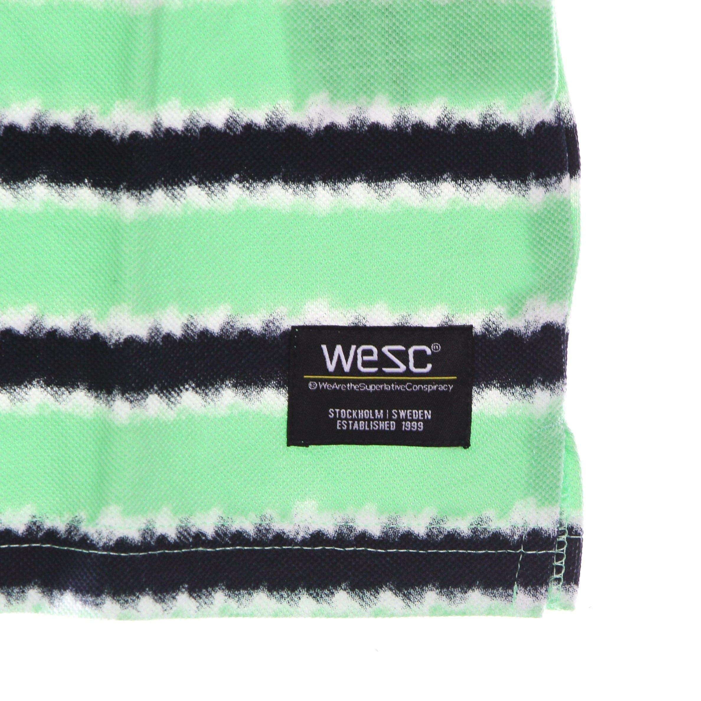 WESC Polo Manica Corta Uomo Antartic Ombre Mini Stripes Polo Green da uomo in Polo Drestige - Casamassima, commercioVirtuoso.it