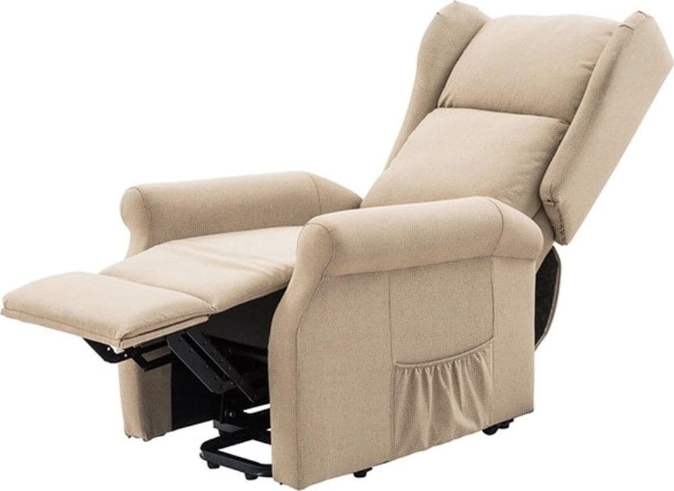 Poltrona Alzapersona Elettrica Motorizzata Reclinabile Ecopelle Beige Anziani in Poltrone reclinabili Ecoprice.it - Avellino, commercioVirtuoso.it