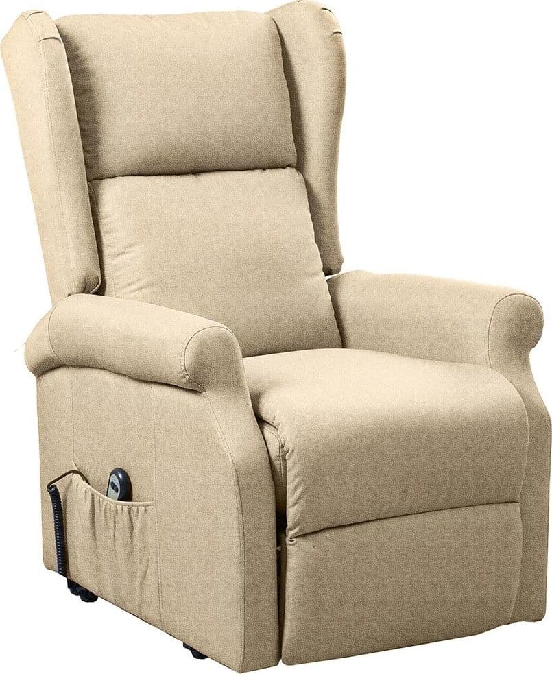 Poltrona Alzapersona Elettrica Motorizzata Reclinabile Ecopelle Beige Anziani in Poltrone reclinabili Ecoprice.it - Avellino, commercioVirtuoso.it