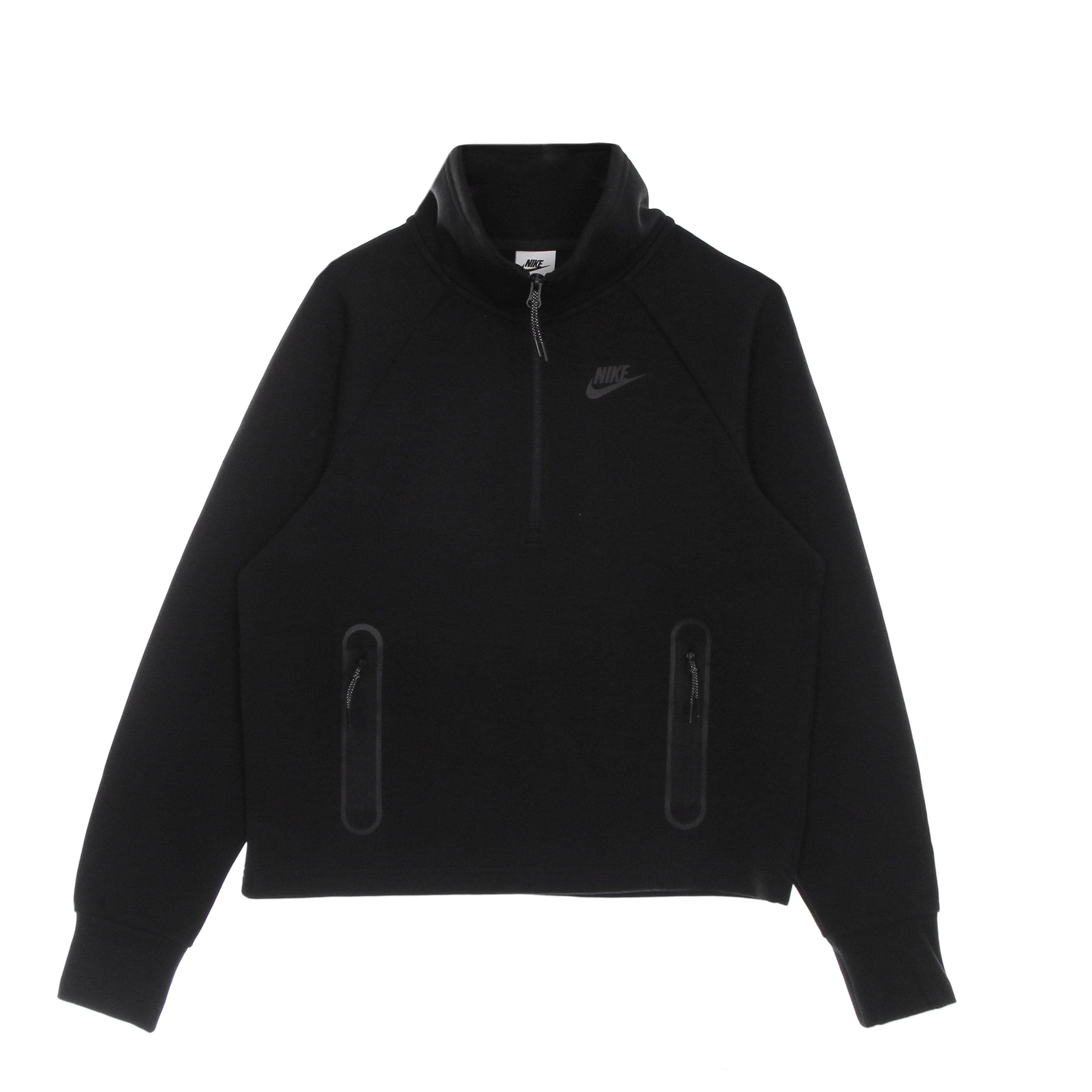 Nike Felpa Leggera Collo Alto Donna Sportswear Tech Fleece 1/4-zip Top Black/black da donna in Felpe con cappuccio Drestige - Casamassima, commercioVirtuoso.it