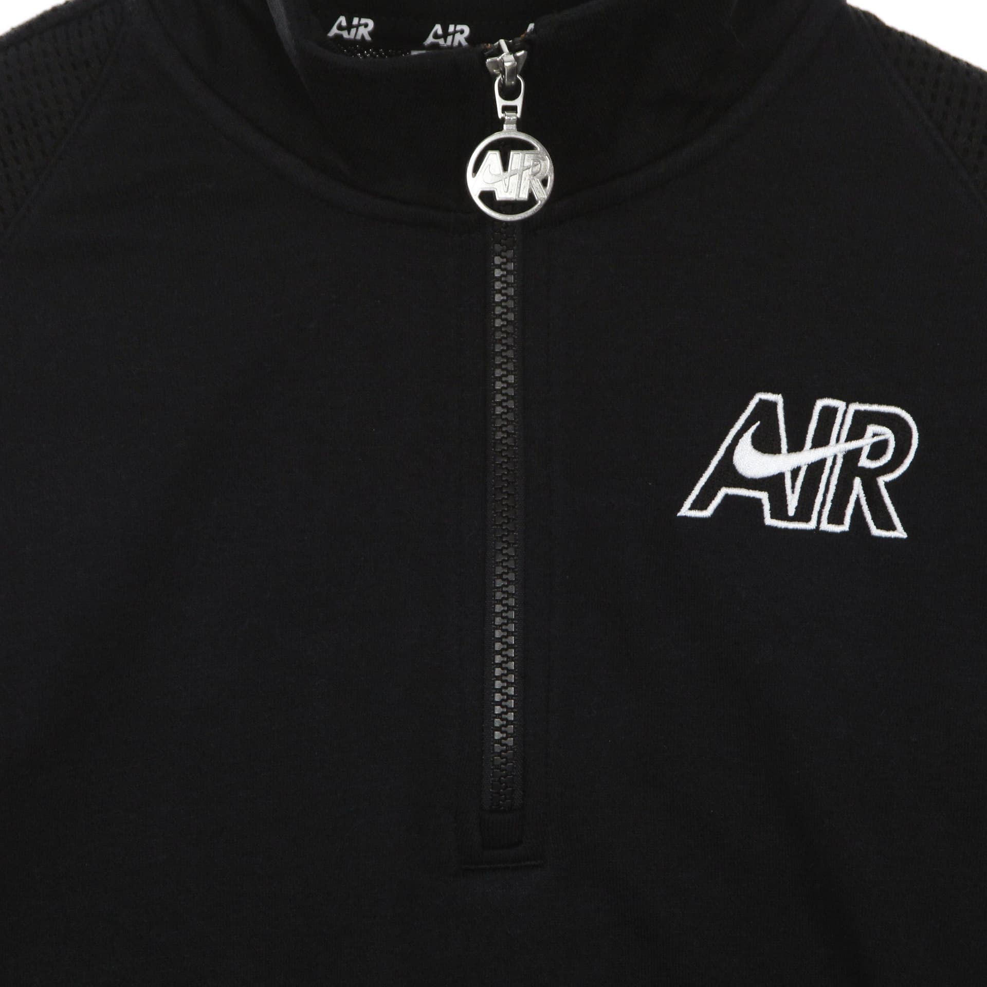 Nike Felpa Leggera Collo Alto Donna Sportswear Air 1/4- Zip Fleece Top Black/black/white da donna in Felpe con cappuccio Drestige - Casamassima, commercioVirtuoso.it