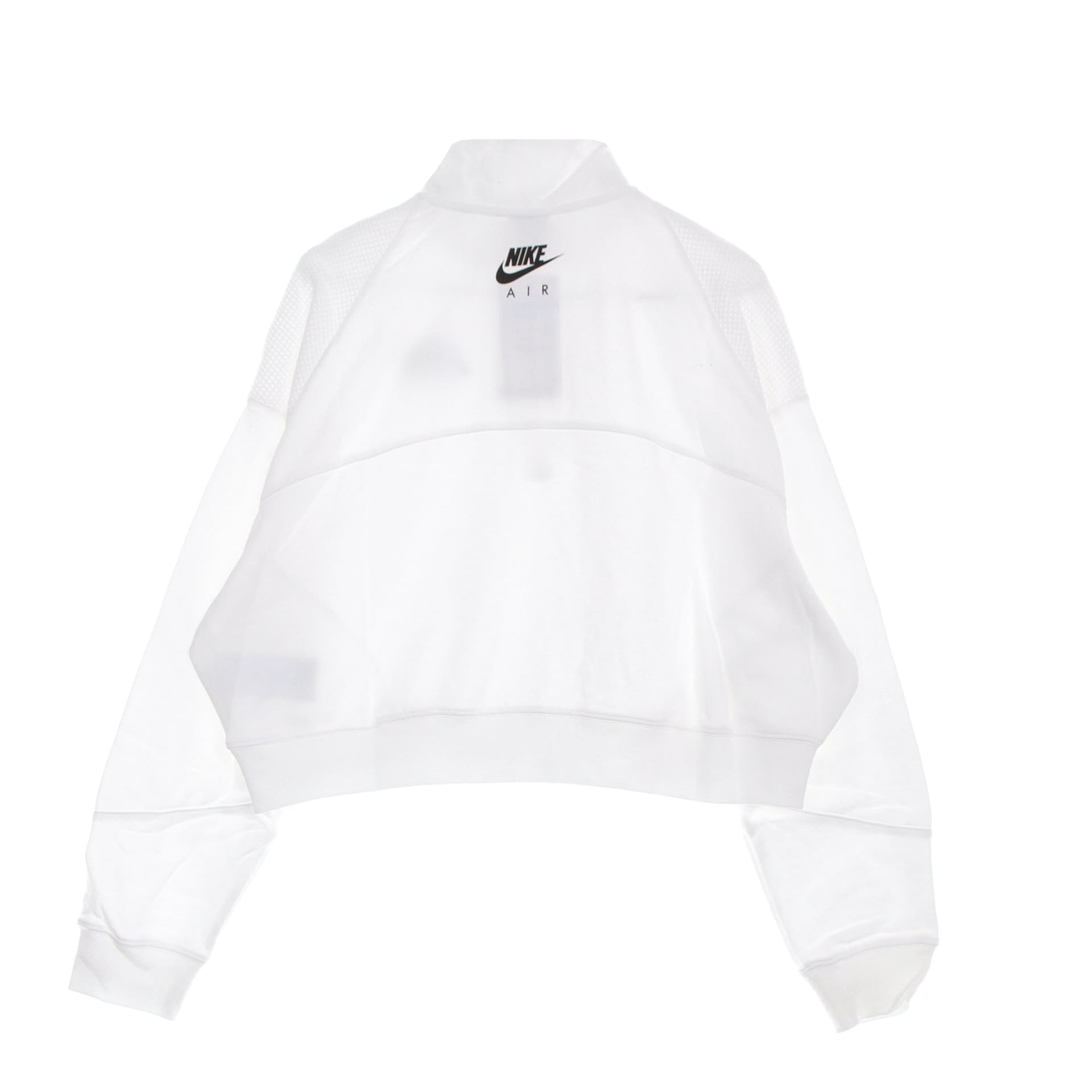 Nike Felpa Leggera Collo Alto Donna Sportswear Air 1/4- Zip Fleece Top White/white/black da donna in Felpe con cappuccio Drestige - Casamassima, commercioVirtuoso.it