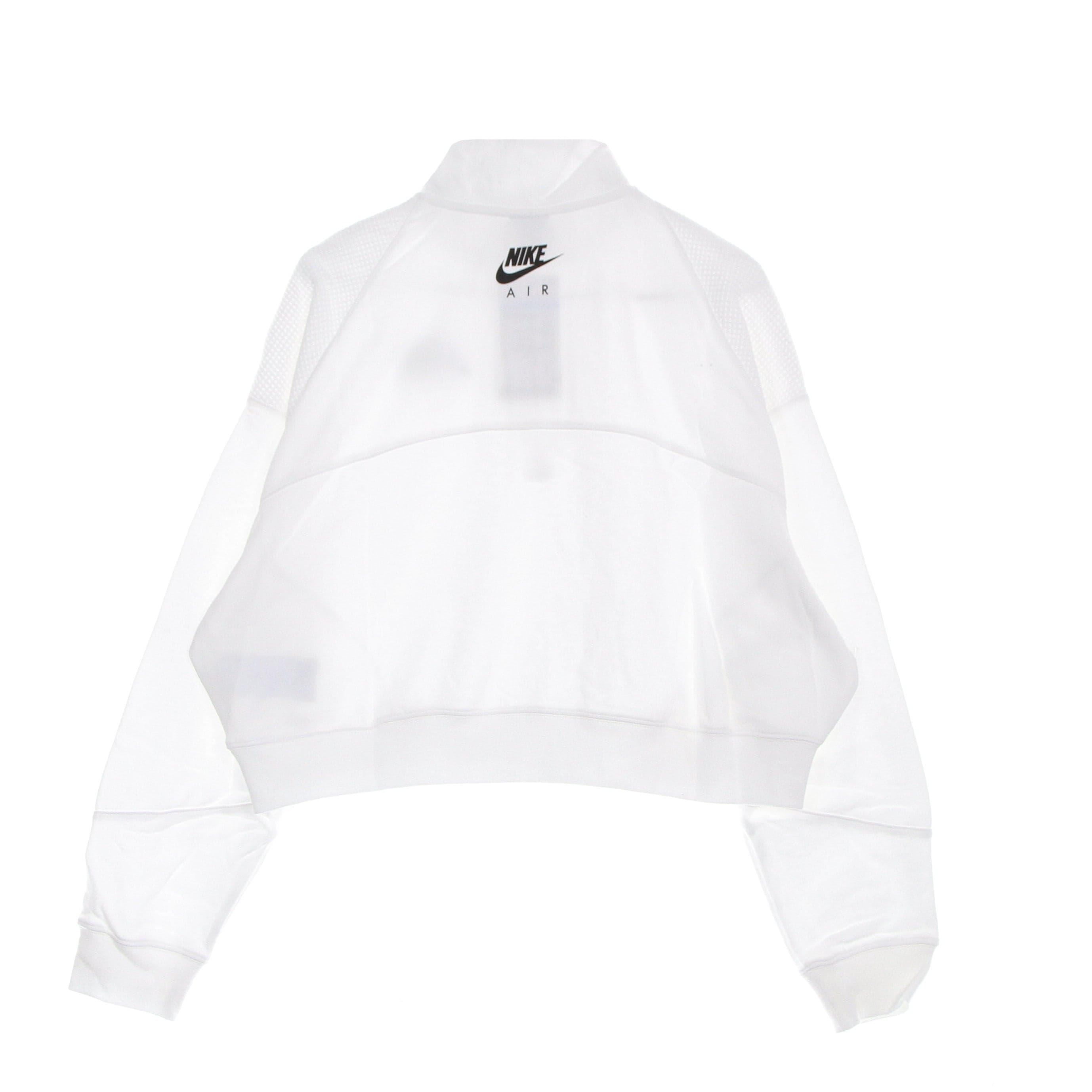 Nike Felpa Leggera Collo Alto Donna Sportswear Air 1/4- Zip Fleece Top White/white/black da donna in Felpe con cappuccio Drestige - Casamassima, commercioVirtuoso.it