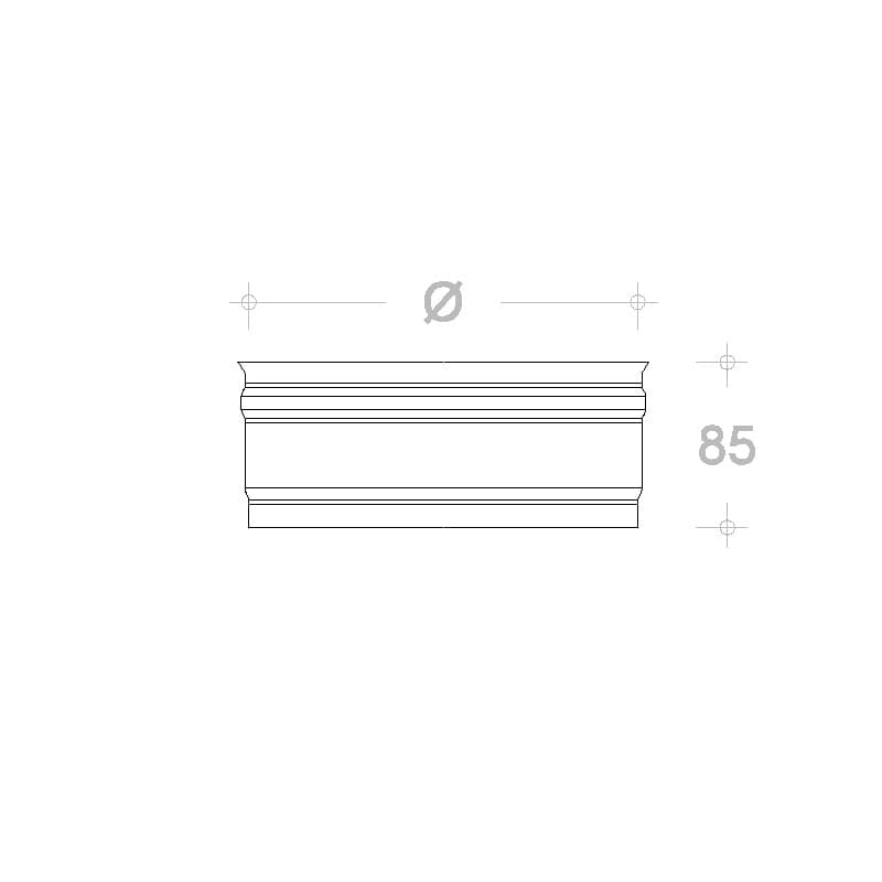 Tappo in rame da 180mm cieco senza scarico condensa innesto F in Tubi di scarico Aloiserw.com - Altomonte, commercioVirtuoso.it