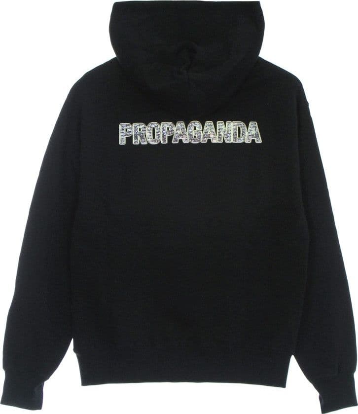 PROPAGANDA Felpa Leggera Cappuccio Uomo Diamonds Hoodie Black da uomo in Felpe con cappuccio Drestige - Casamassima, commercioVirtuoso.it