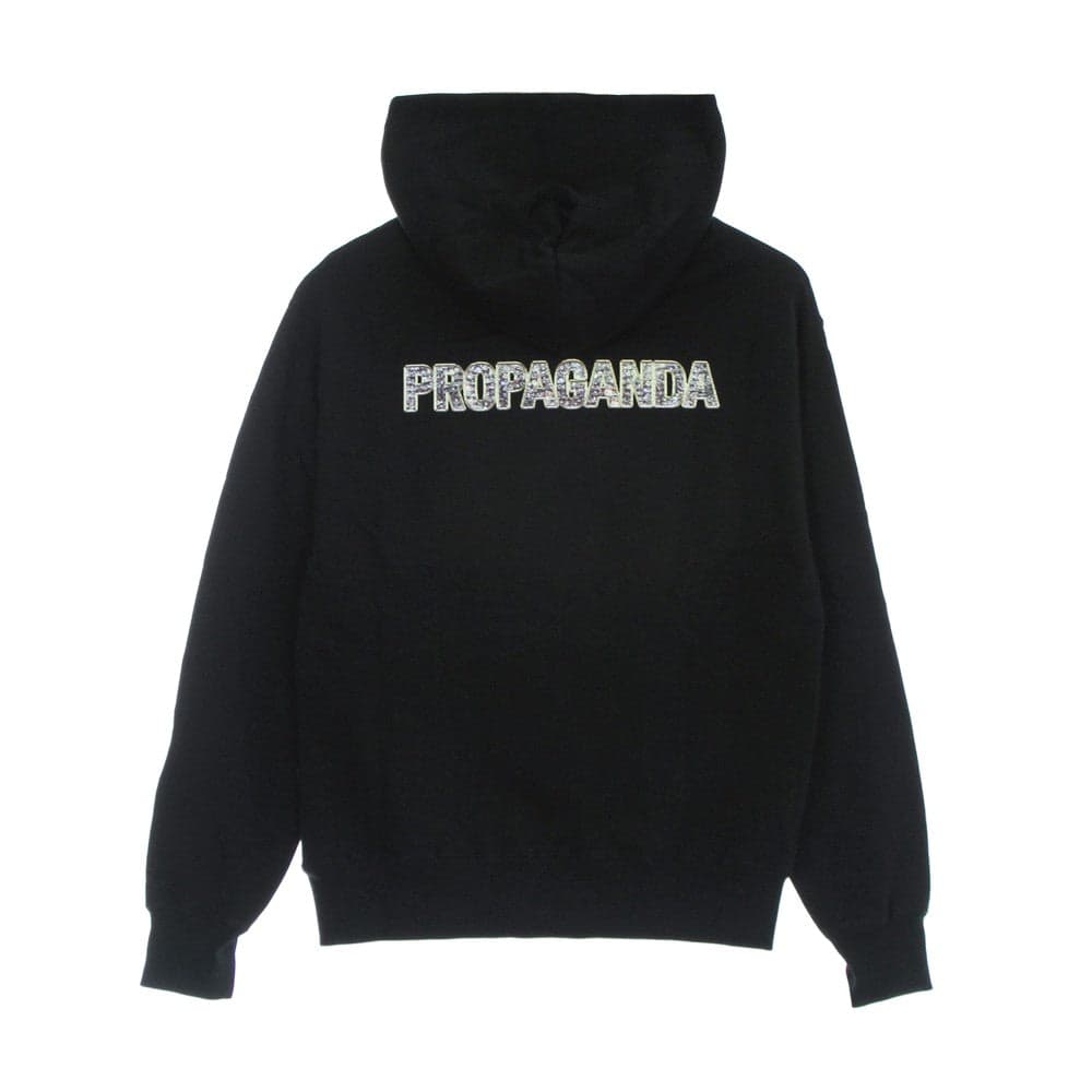 PROPAGANDA Felpa Leggera Cappuccio Uomo Diamonds Hoodie Black da uomo in Felpe con cappuccio Drestige - Casamassima, commercioVirtuoso.it