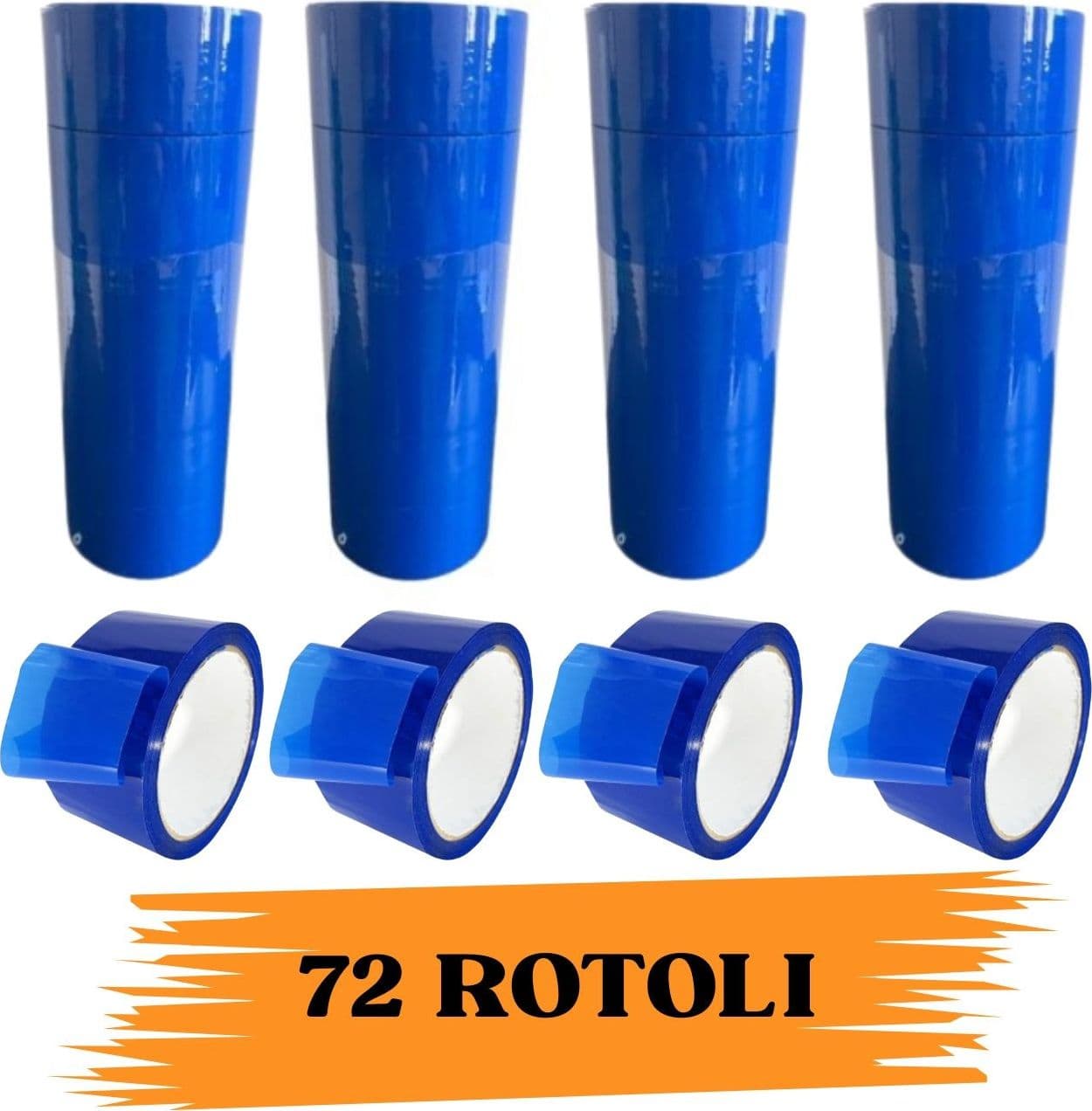 Nastro Adesivo Imballaggio Colorato Blue 48mmx66m 72  Rotoli Scotch EcoPrice® in Nastro da imballo Ecoprice.it - Avellino, commercioVirtuoso.it