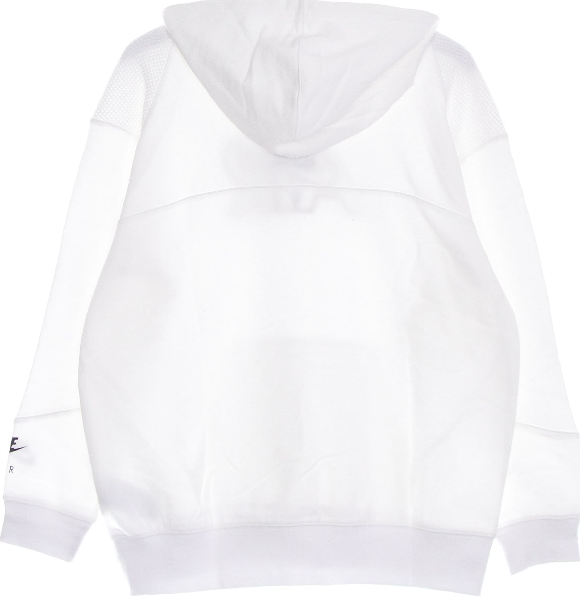 Nike Felpa Leggera Cappuccio Donna Sportswear Air Fleece Hoodie White/white/black da donna in Felpe con cappuccio Drestige - Casamassima, commercioVirtuoso.it