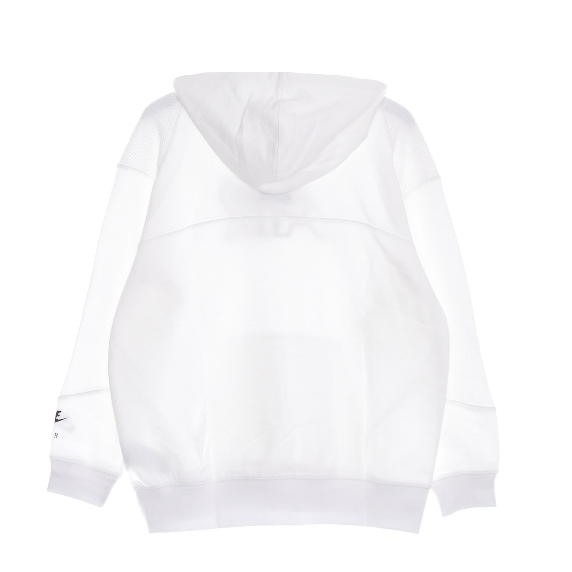 Nike Felpa Leggera Cappuccio Donna Sportswear Air Fleece Hoodie White/white/black da donna in Felpe con cappuccio Drestige - Casamassima, commercioVirtuoso.it