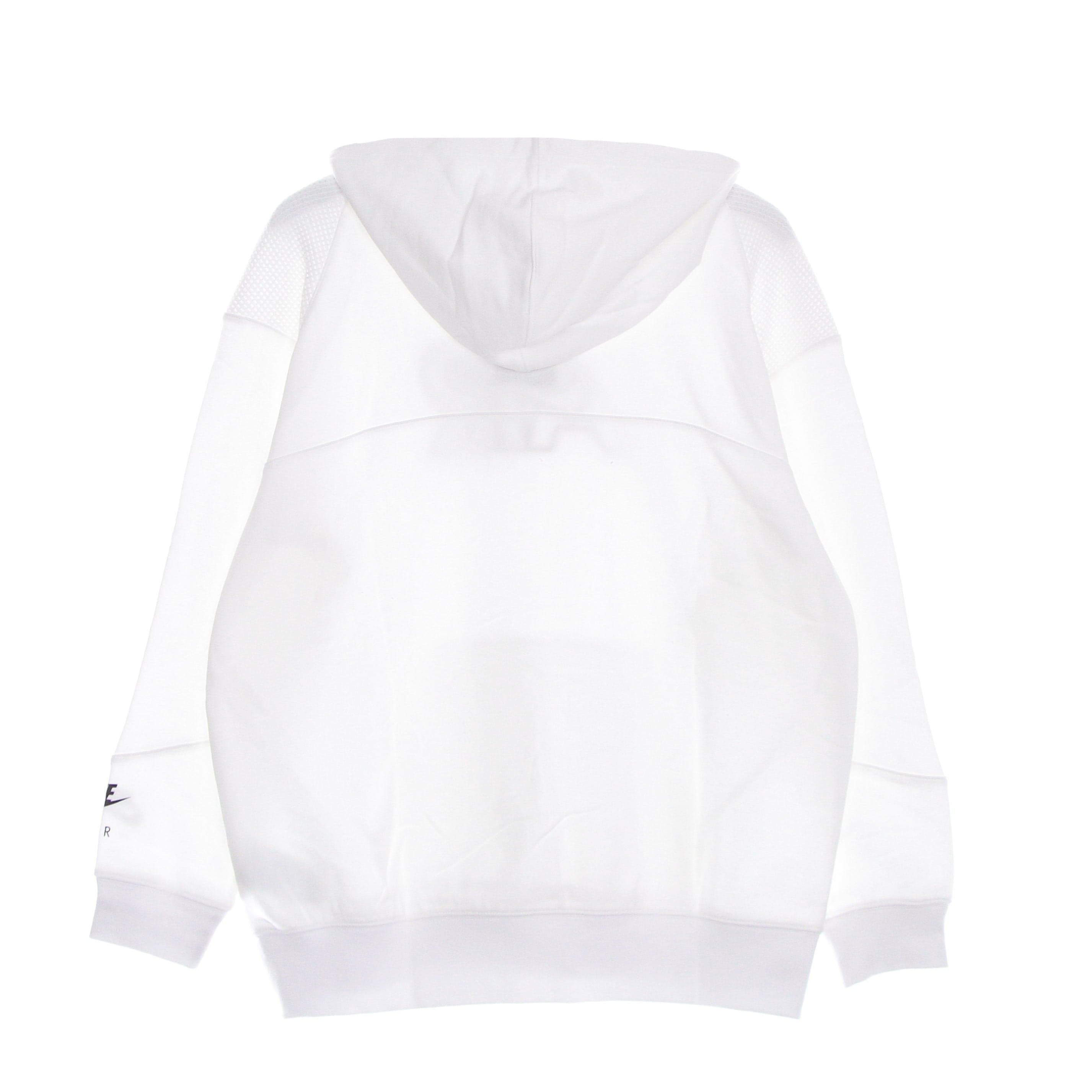 Nike Felpa Leggera Cappuccio Donna Sportswear Air Fleece Hoodie White/white/black da donna in Felpe con cappuccio Drestige - Casamassima, commercioVirtuoso.it