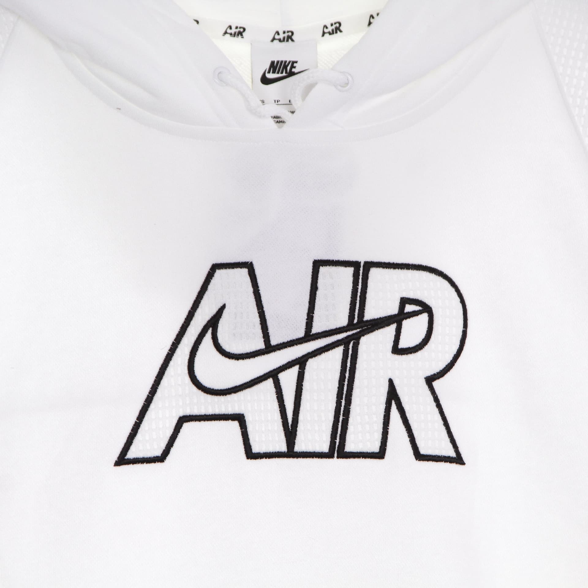 Nike Felpa Leggera Cappuccio Donna Sportswear Air Fleece Hoodie White/white/black da donna in Felpe con cappuccio Drestige - Casamassima, commercioVirtuoso.it