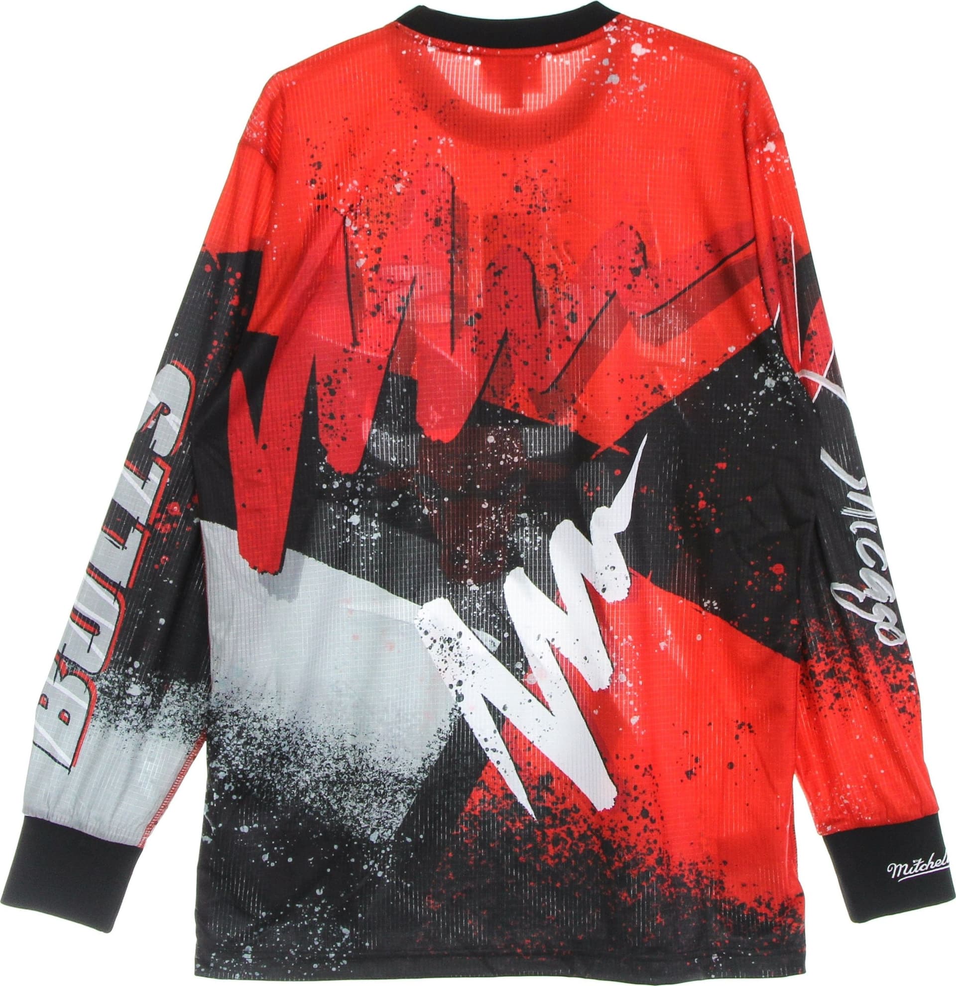 MITCHELL &amp; NESS Maglietta Manica Lunga Uomo Nba Hyper Hoops Moto L/s Hardwood Classics Chibul Red da uomo in T-Shirt Drestige - Casamassima, commercioVirtuoso.it