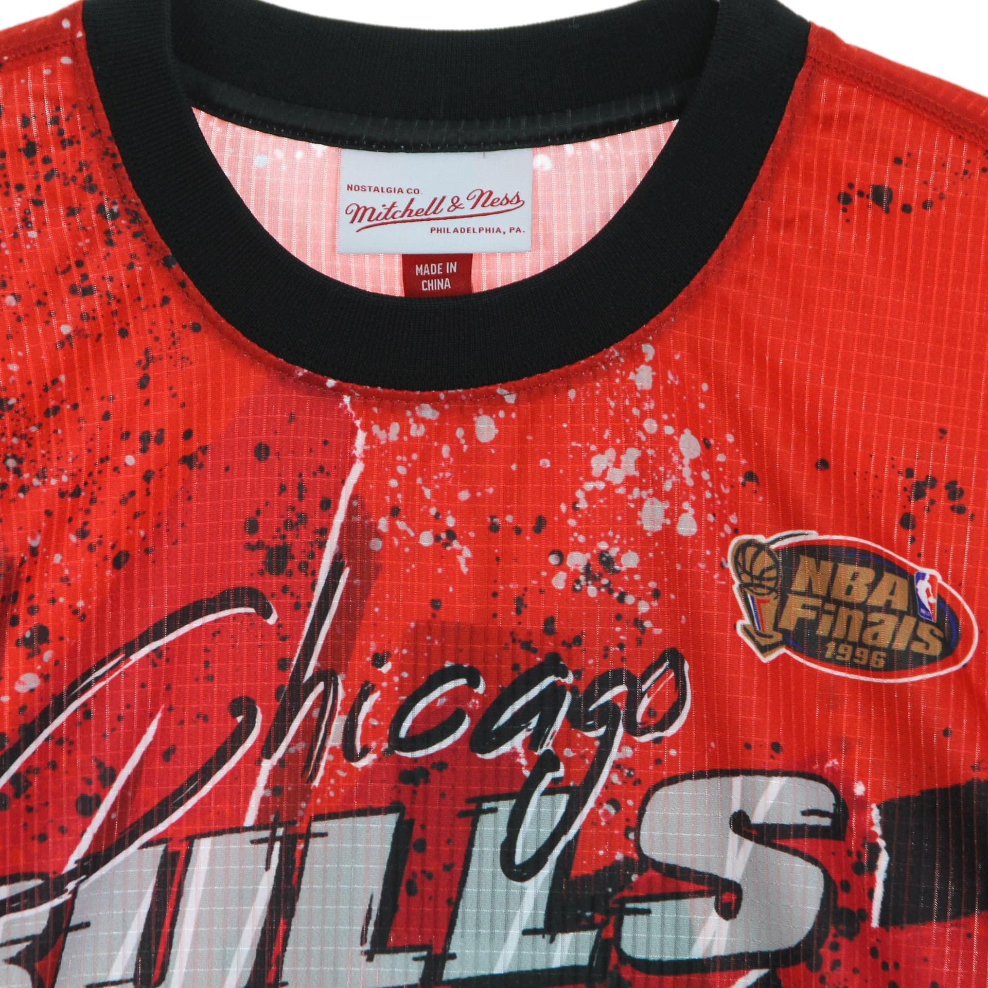 MITCHELL &amp; NESS Maglietta Manica Lunga Uomo Nba Hyper Hoops Moto L/s Hardwood Classics Chibul Red da uomo in T-Shirt Drestige - Casamassima, commercioVirtuoso.it