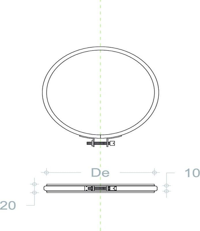 Fascetta in rame da 120mm per bloccaggio tubi - 1pz in Morsetti per tubi Aloiserw.com - Altomonte, commercioVirtuoso.it