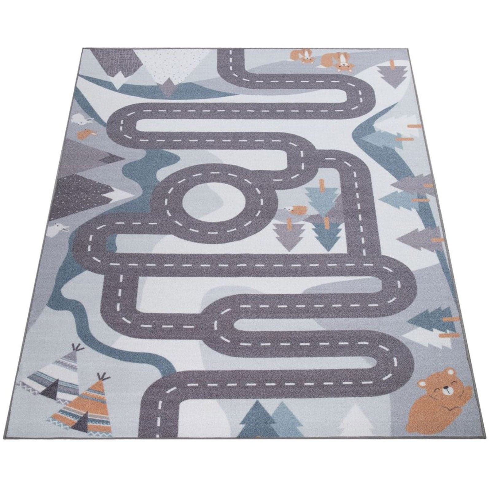 Tappeto Bimbi Motivo Strade Colore Crema in Scendiletto Collezione Casa - Trebisacce, commercioVirtuoso.it