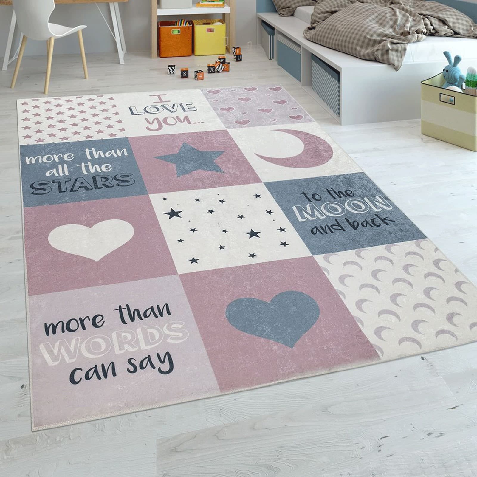 Tappeto Bimbi Luna e Stelle Colori Assortiti in Tappeti Collezione Casa - Trebisacce, commercioVirtuoso.it