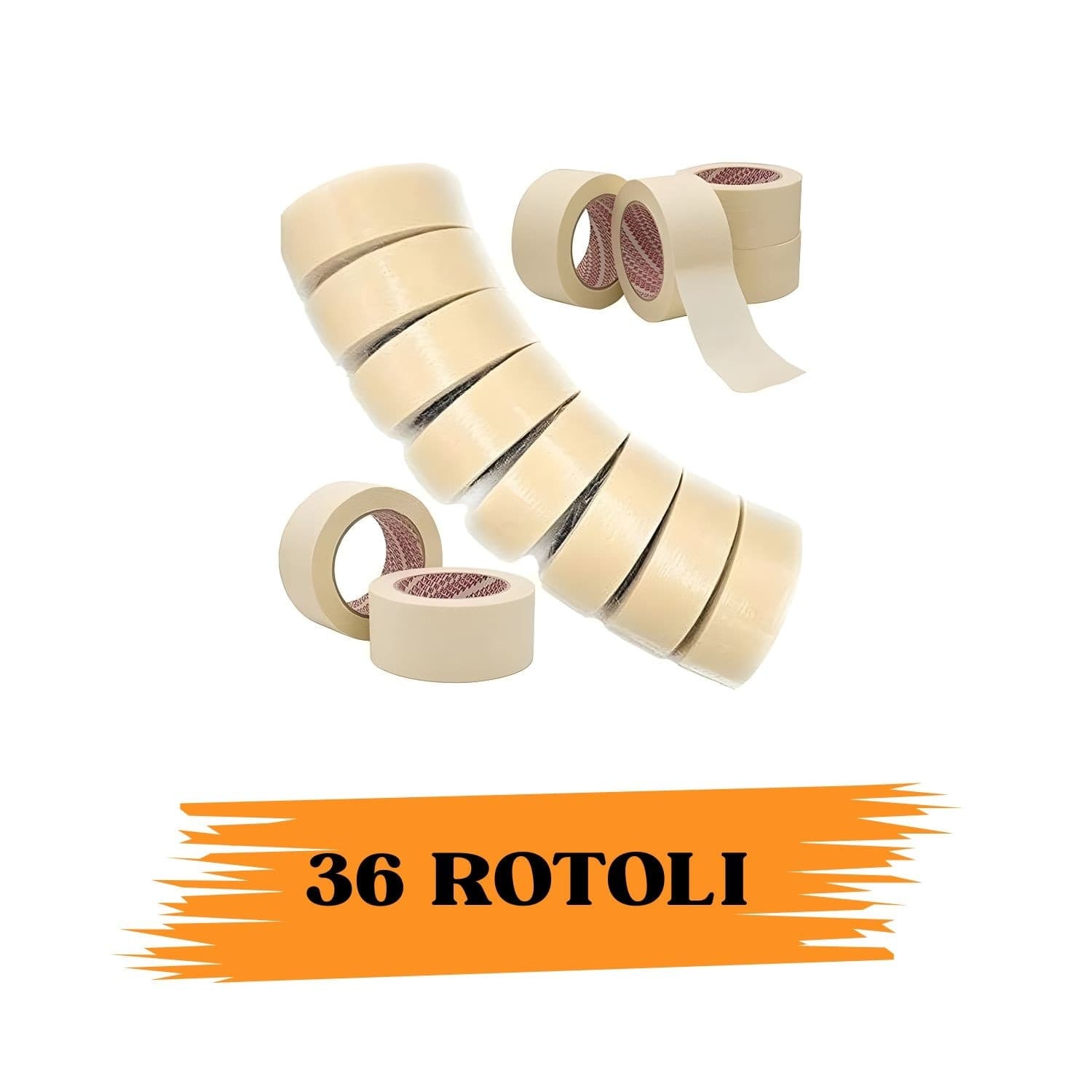 Nastro Adesivo Carta Gommata 48mmx50m 36 Rotoli EcoPrice® in Nastro per mascheratura Ecoprice.it - Avellino, commercioVirtuoso.it