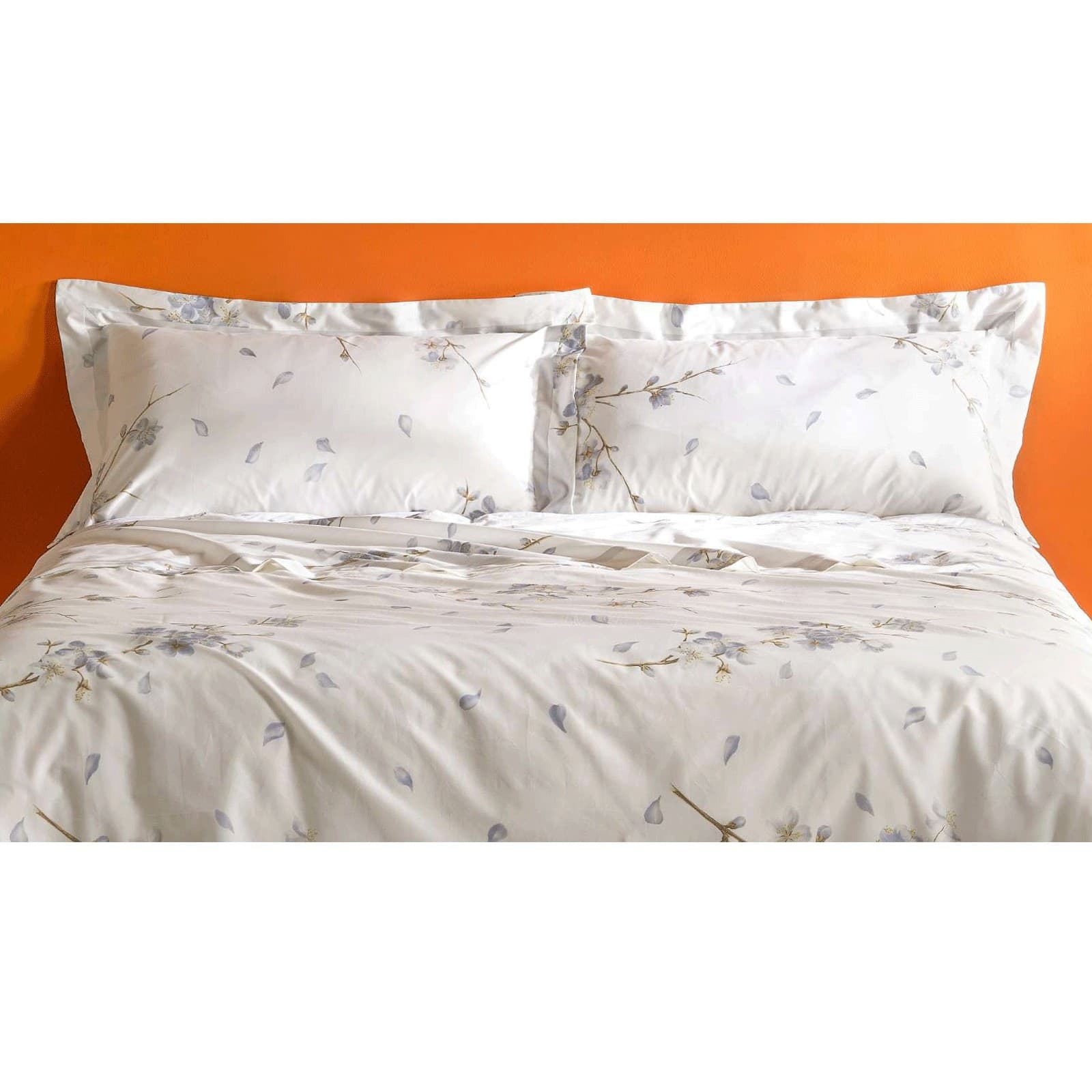 Completo Lenzuola Matrimoniale in Percalle di Cotone Fiori di Pesco in Set di lenzuola e federe Collezione Casa - Trebisacce, commercioVirtuoso.it