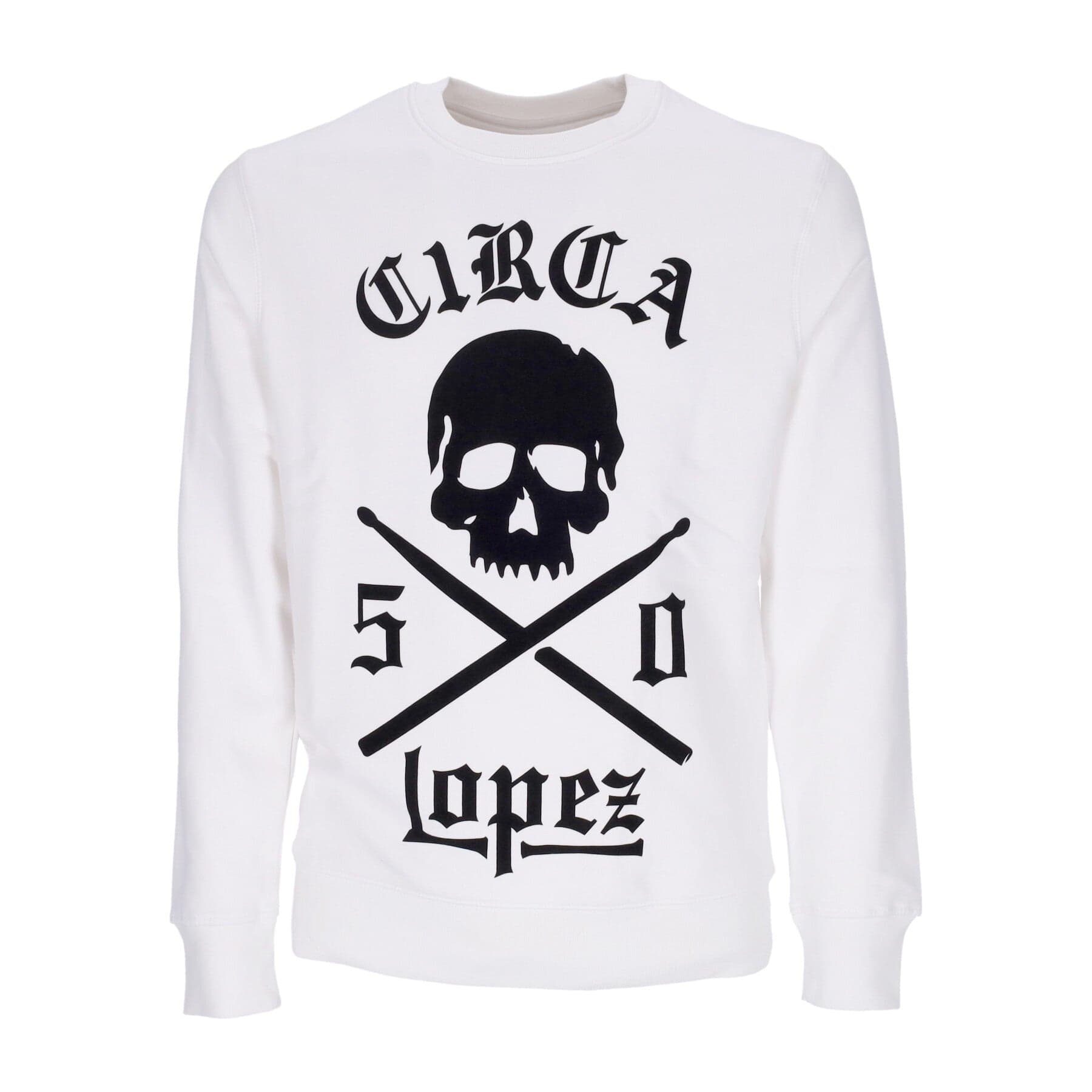 C1RCA Felpa Girocollo Uomo Lopez 50 Crew White/black da uomo in Felpe senza cappuccio Drestige - Casamassima, commercioVirtuoso.it