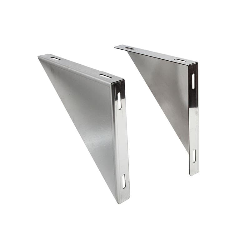 Angolari di supporto da 150mm in acciaio inox AISI 304 - vendita a coppia