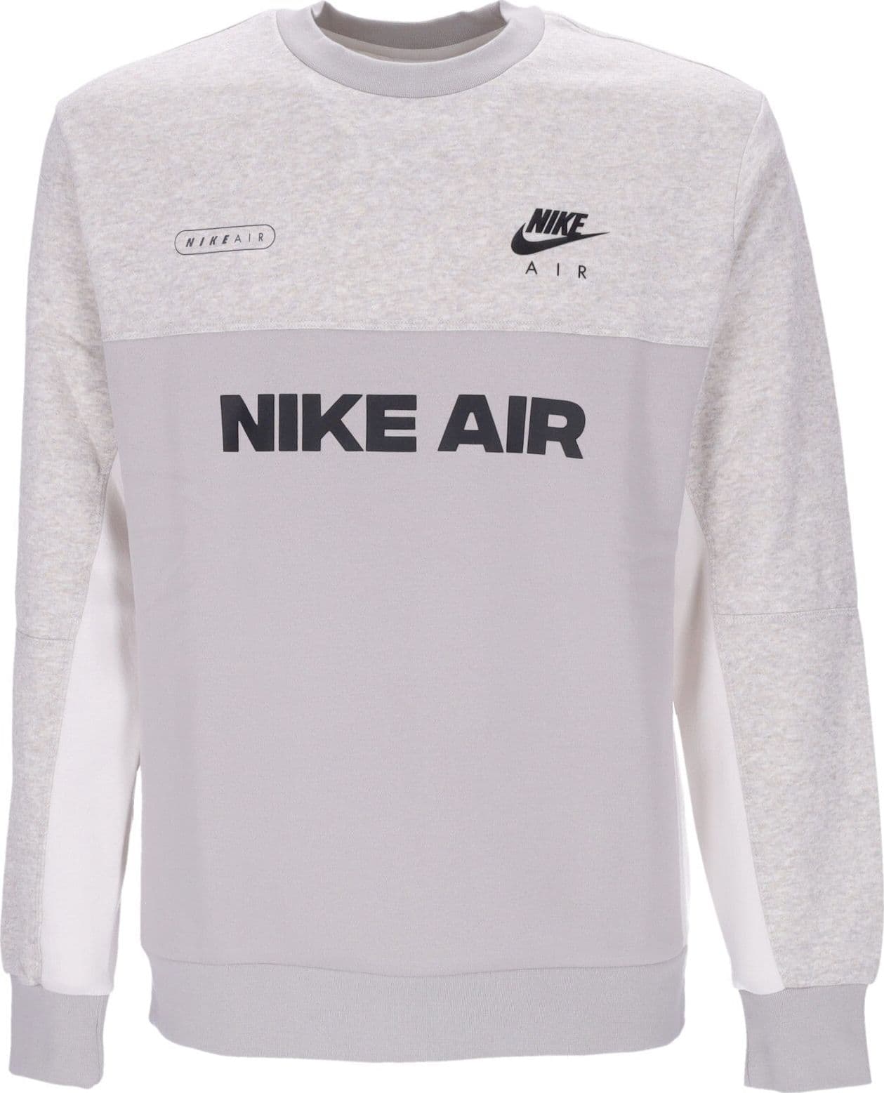Nike Felpa Girocollo Uomo Sportswear Air Brushed-back Crew Lt Iron Ore/htr/phantom/black da uomo in Felpe senza cappuccio Drestige - Casamassima, commercioVirtuoso.it