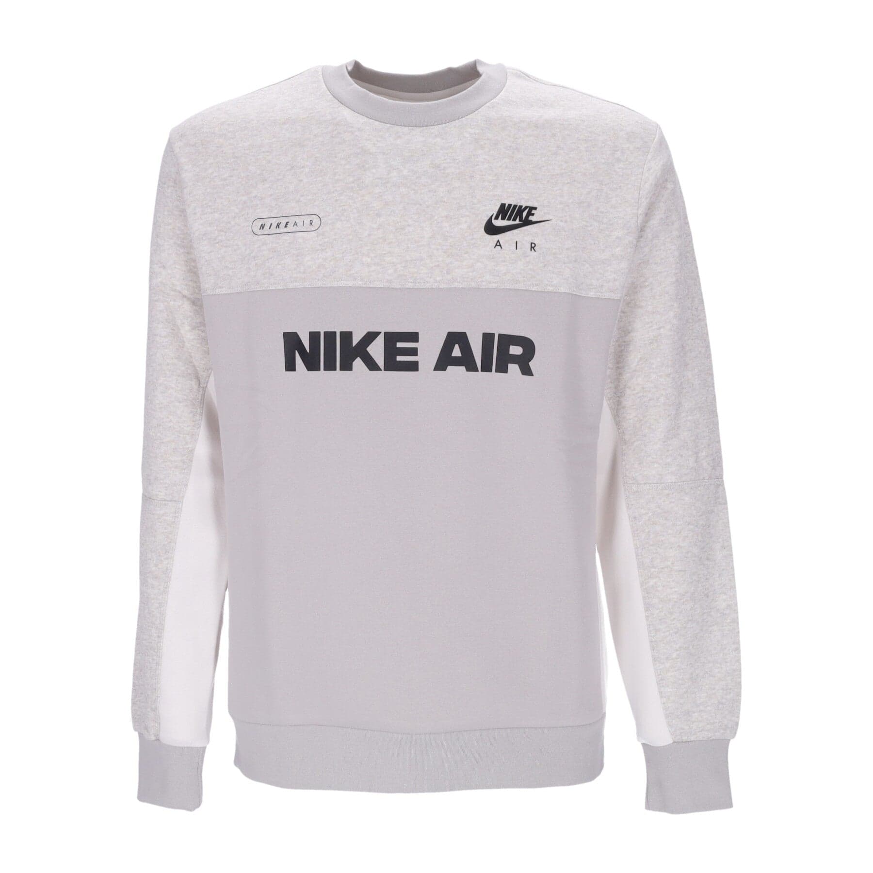 Nike Felpa Girocollo Uomo Sportswear Air Brushed-back Crew Lt Iron Ore/htr/phantom/black da uomo in Felpe senza cappuccio Drestige - Casamassima, commercioVirtuoso.it