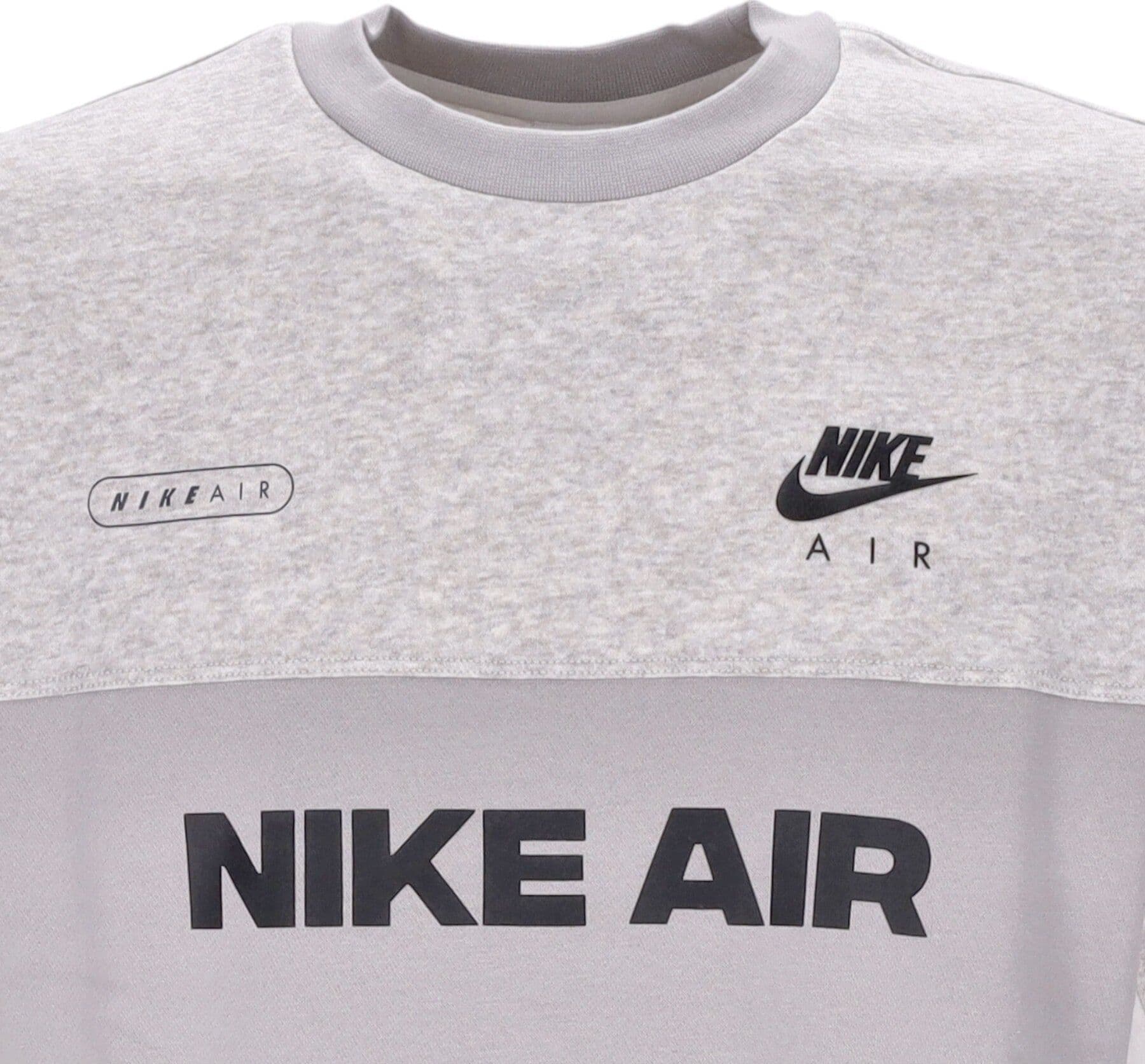 Nike Felpa Girocollo Uomo Sportswear Air Brushed-back Crew Lt Iron Ore/htr/phantom/black da uomo in Felpe senza cappuccio Drestige - Casamassima, commercioVirtuoso.it
