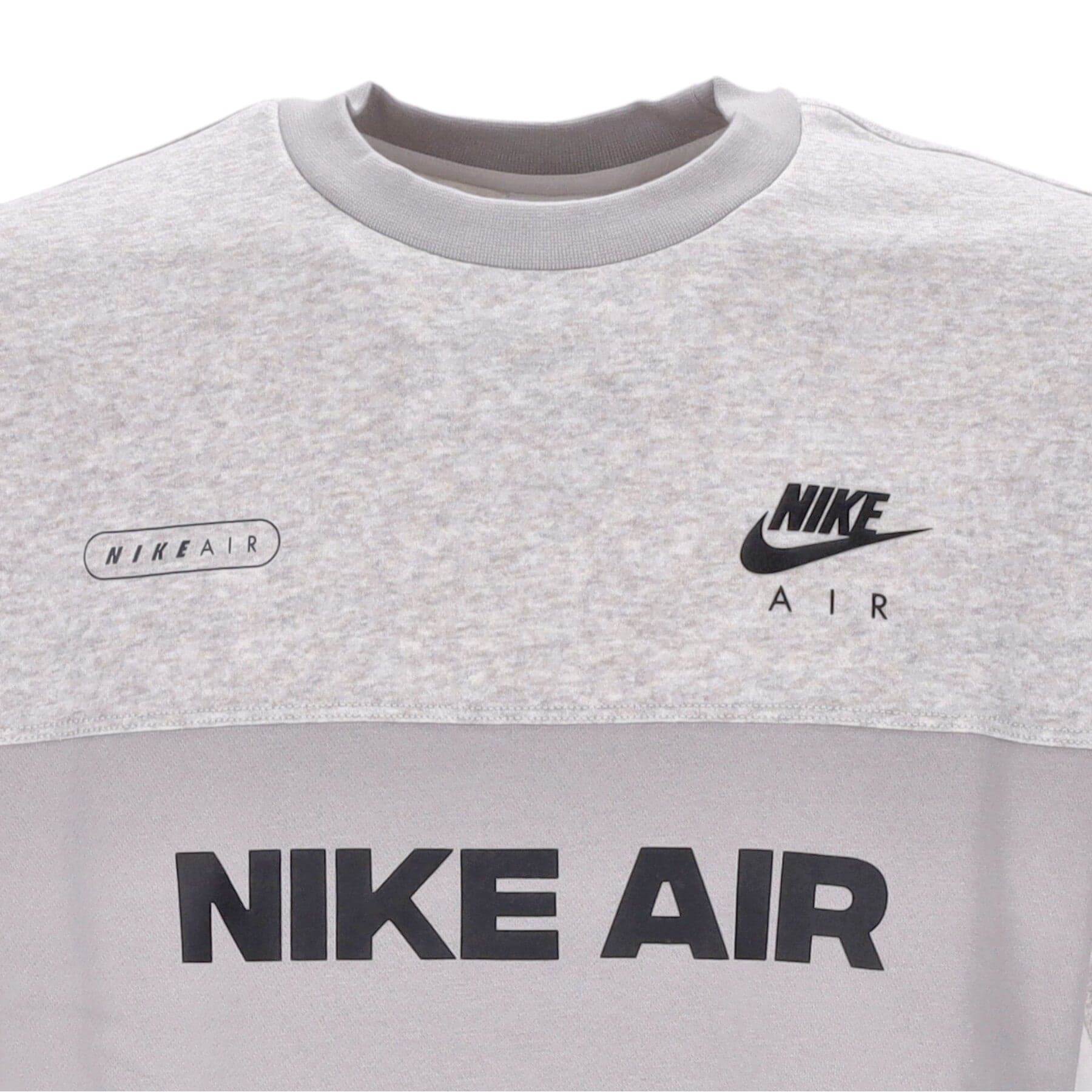 Nike Felpa Girocollo Uomo Sportswear Air Brushed-back Crew Lt Iron Ore/htr/phantom/black da uomo in Felpe senza cappuccio Drestige - Casamassima, commercioVirtuoso.it
