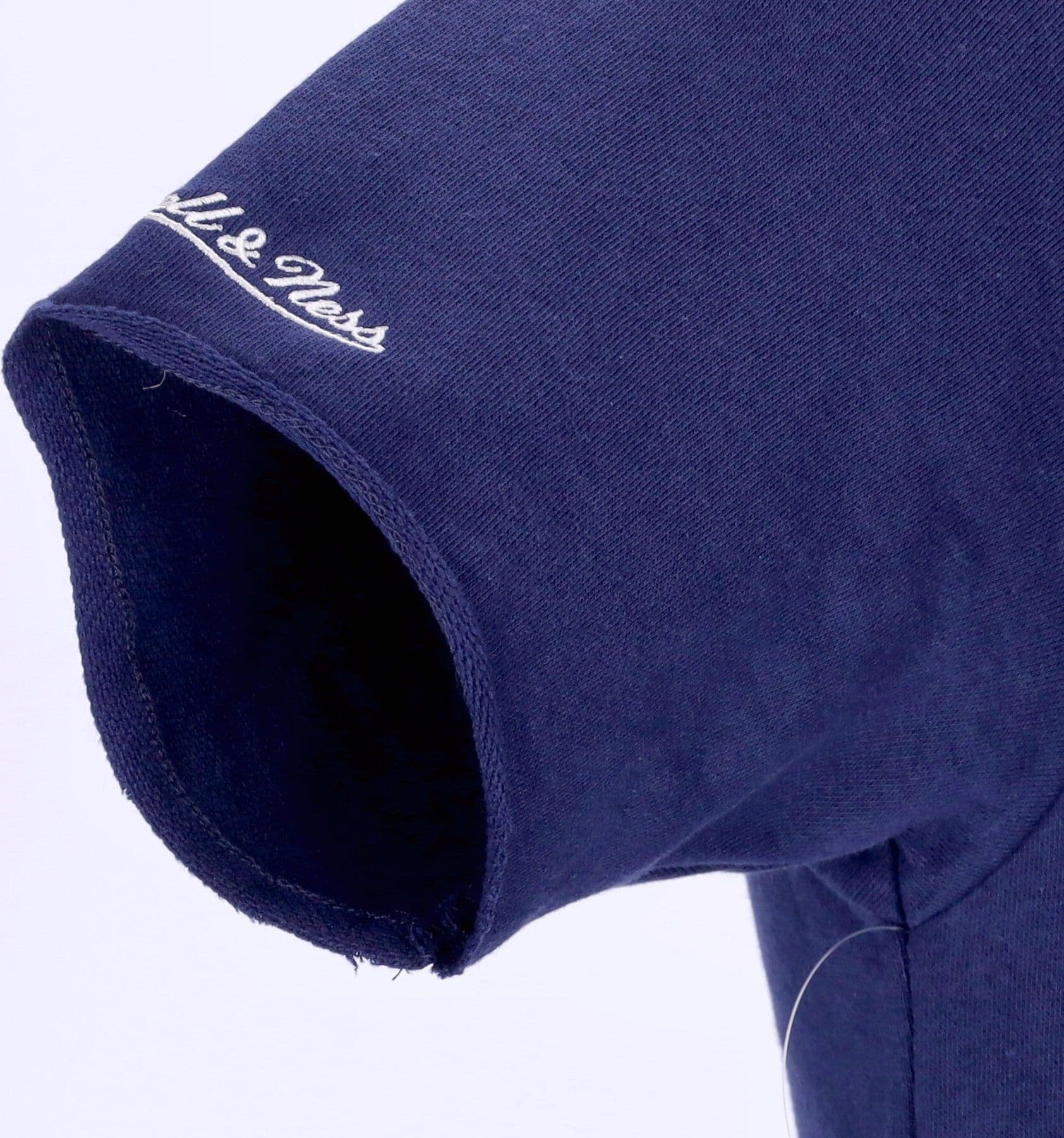 MITCHELL &amp; NESS Felpa Leggera Cappuccio Manica Corta Uomo Ncaa Game Day French Terry Hoodie Geohoy Navy da uomo in Felpe con cappuccio Drestige - Casamassima, commercioVirtuoso.it