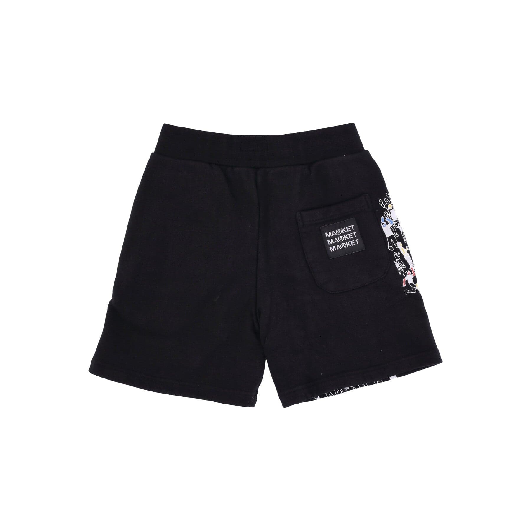 MARKET Pantalone Corto Tuta Felpato Uomo World Basketball Game Sweatshorts X Smiley Black da uomo in Pantaloncini sportivi Drestige - Casamassima, commercioVirtuoso.it