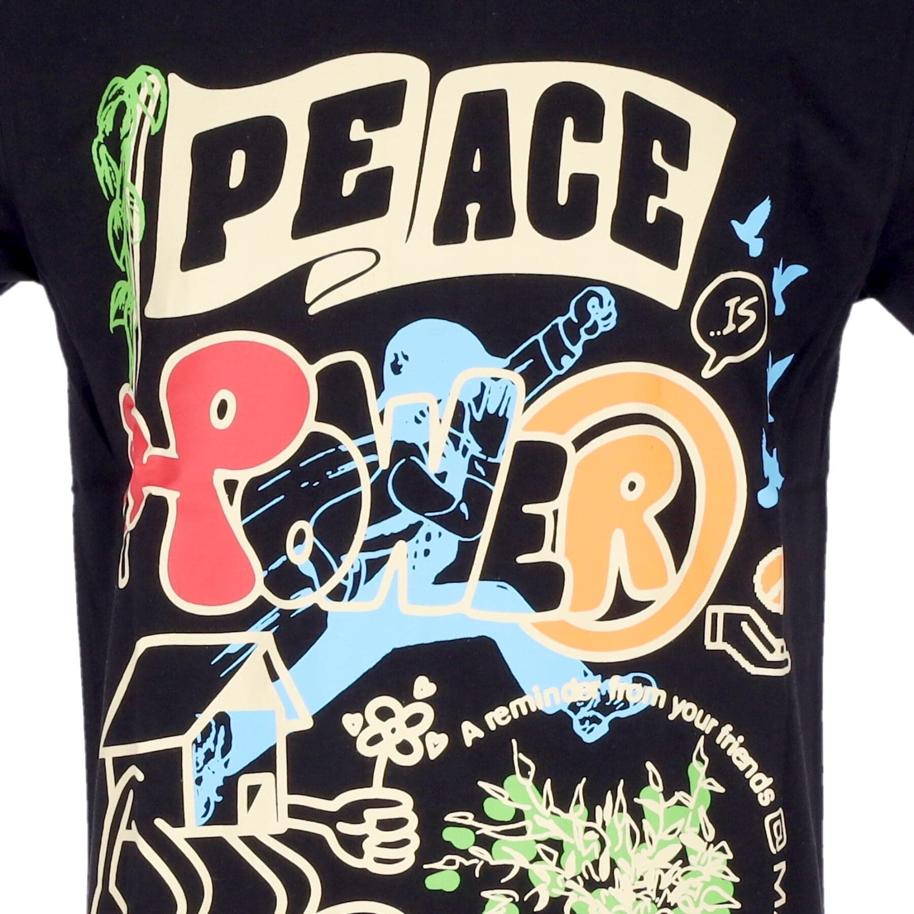 MARKET Maglietta Uomo Peace and Power Tee Black da uomo in T-shirt Drestige - Casamassima, commercioVirtuoso.it