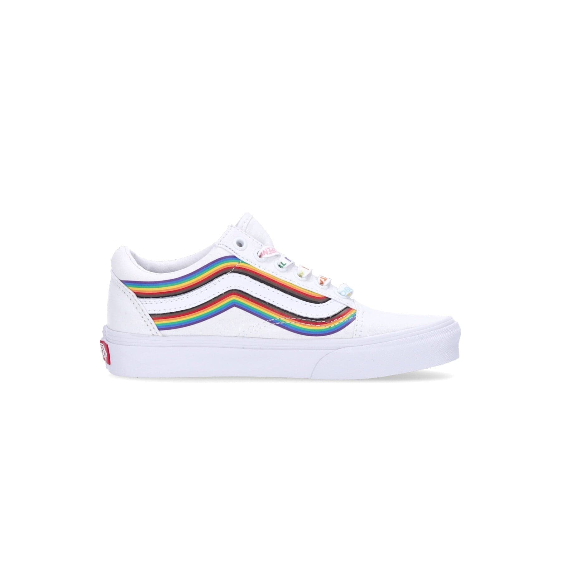 VANS Scarpa Bassa Uomo Old Skool (pride) White/true White da uomo in Sneaker casual Drestige - Casamassima, commercioVirtuoso.it