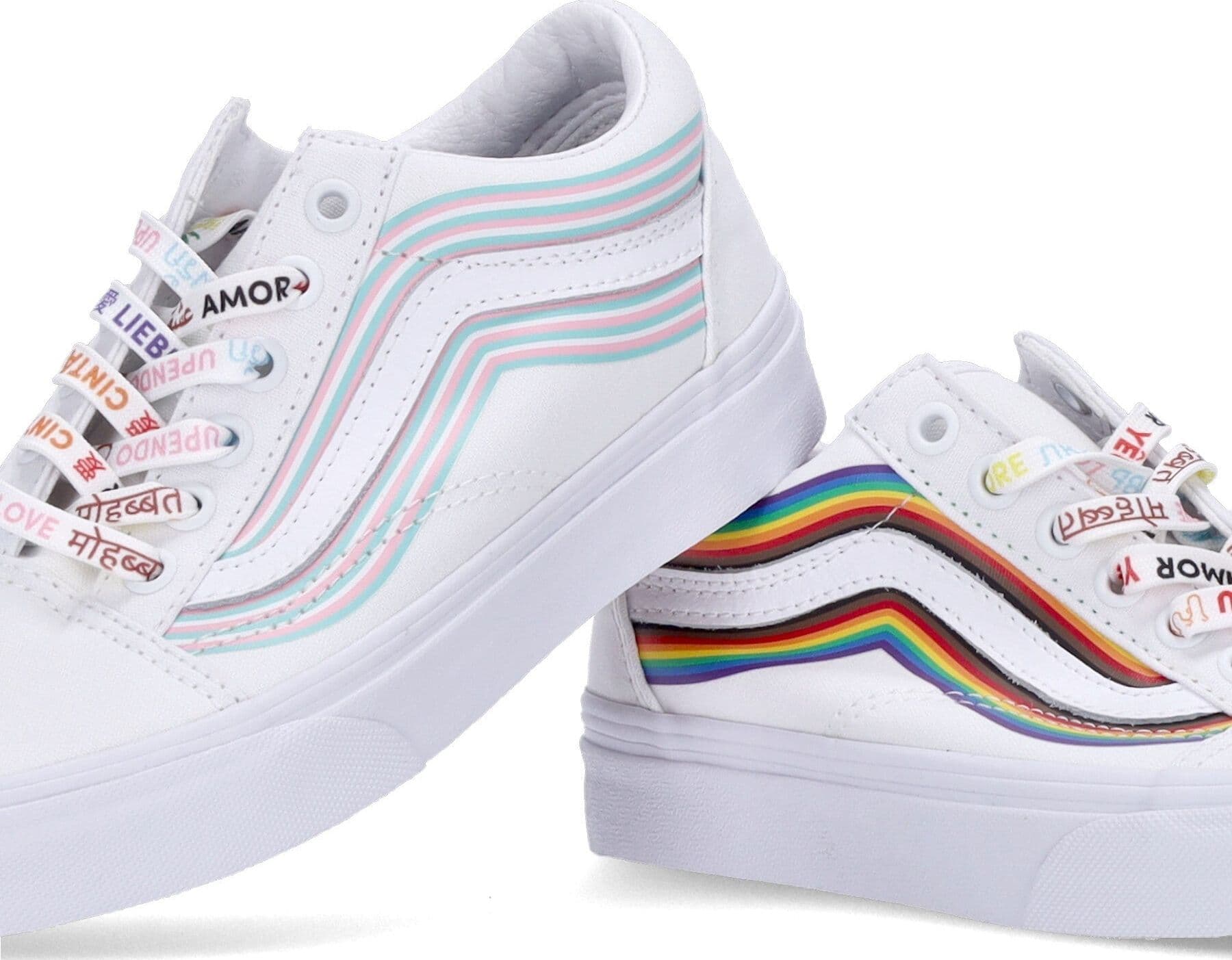 VANS Scarpa Bassa Uomo Old Skool (pride) White/true White da uomo in Sneaker casual Drestige - Casamassima, commercioVirtuoso.it
