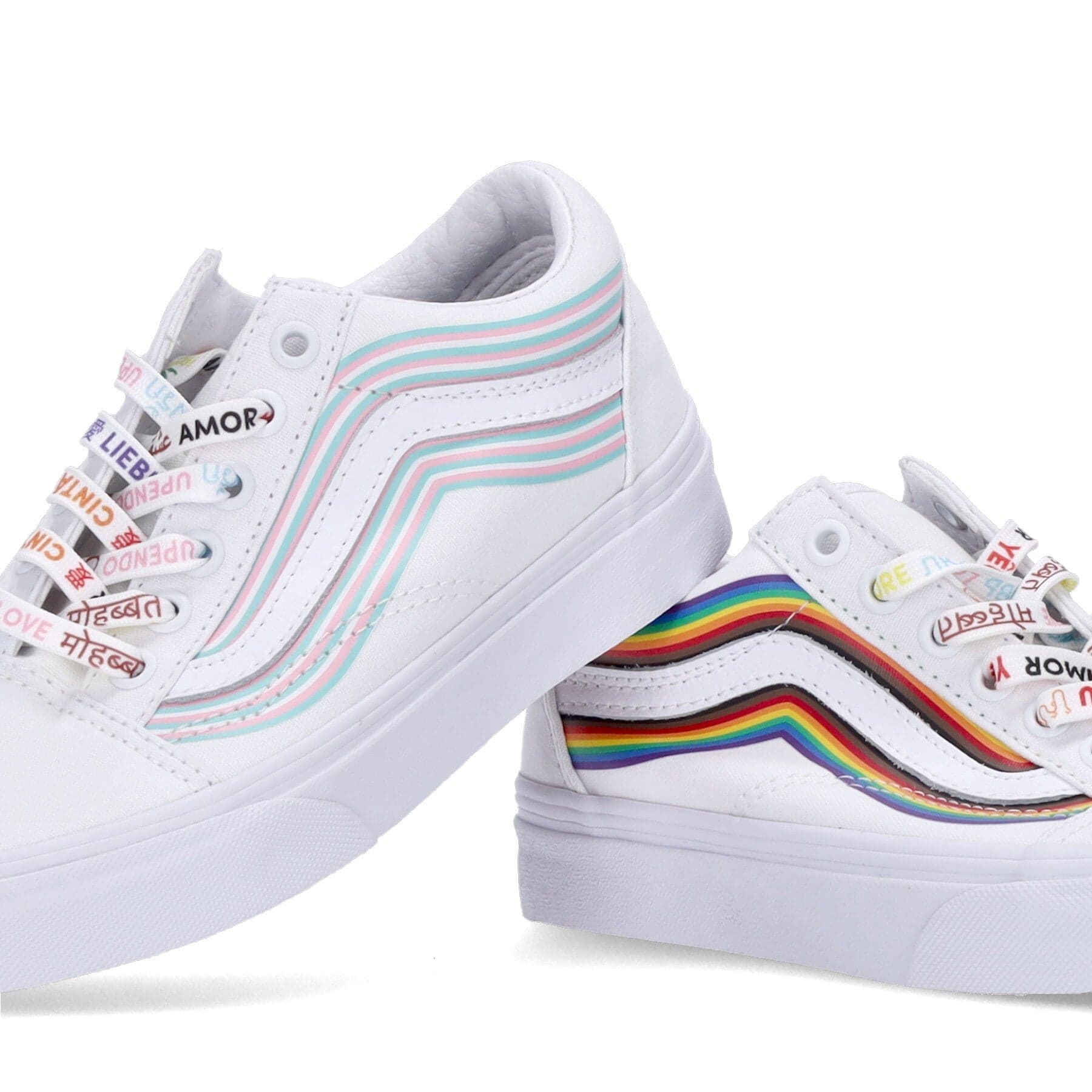 VANS Scarpa Bassa Uomo Old Skool (pride) White/true White da uomo in Sneaker casual Drestige - Casamassima, commercioVirtuoso.it