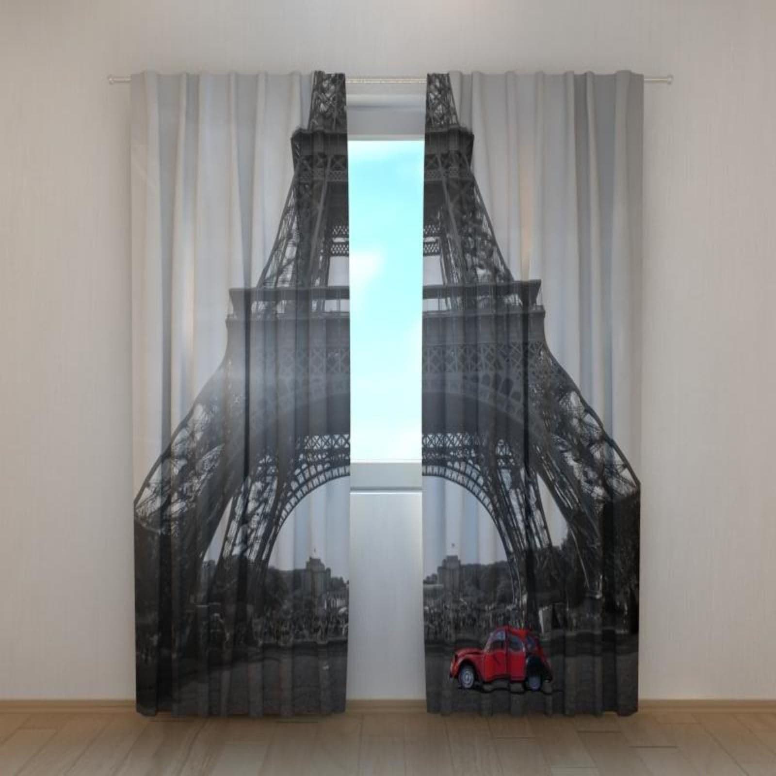 Foto Tende Auto Retrò e Torre Eiffel