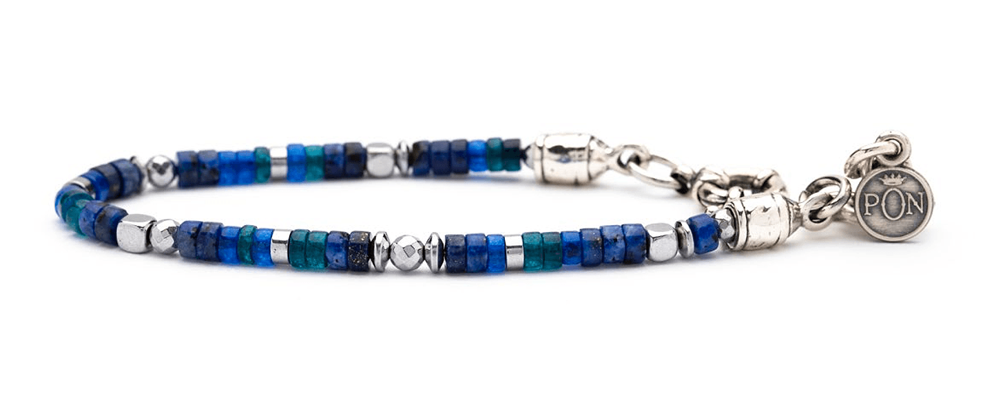 Portonovo Bracciale uomo Brasil Blu Lapis