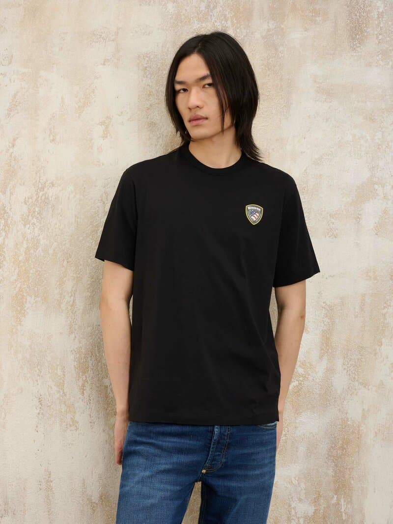 Blauer T-shirt uomo mod Faxon 25SBLUH02194 in T-shirt Broadway Red - Barletta, commercioVirtuoso.it