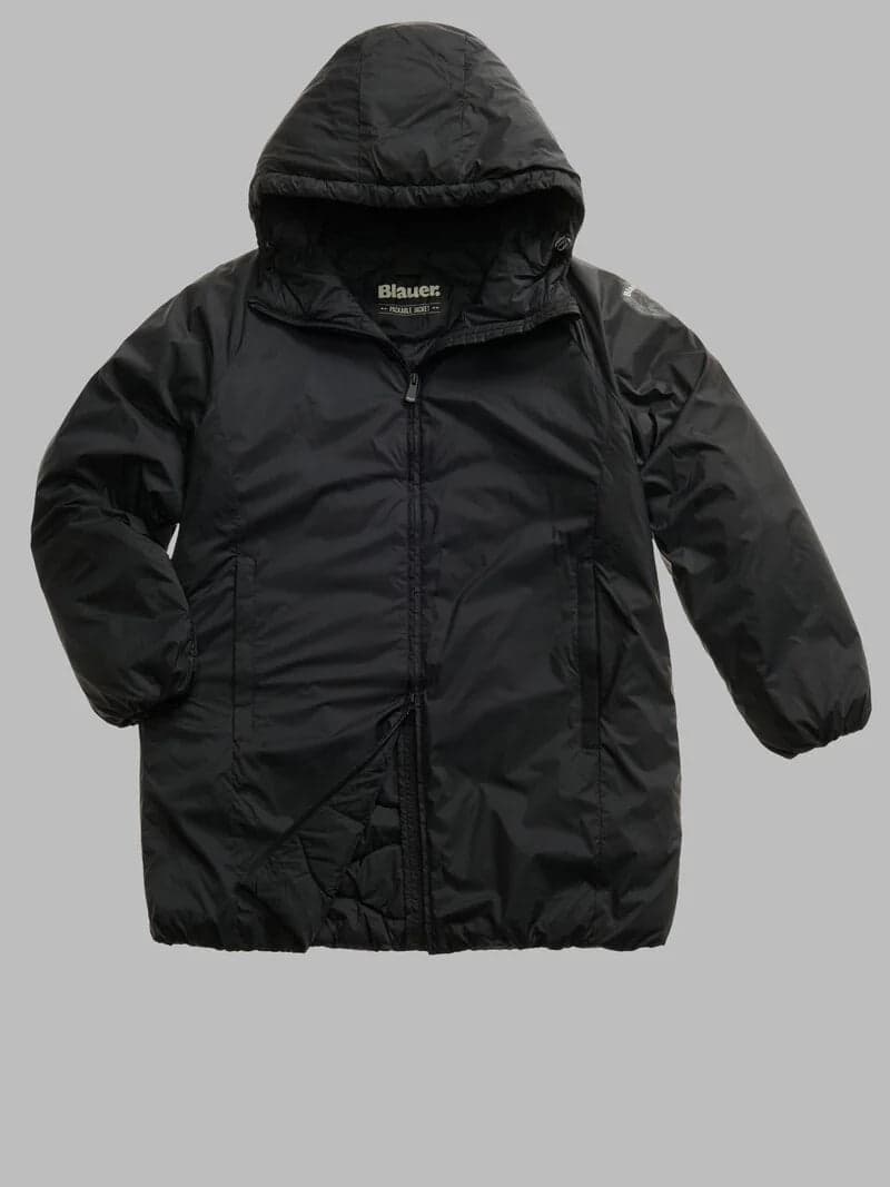 Blauer giubbino donna Symphonia lungo impacchettabile  25WBLDK02508 in Cappotti Broadway Red - Barletta, commercioVirtuoso.it