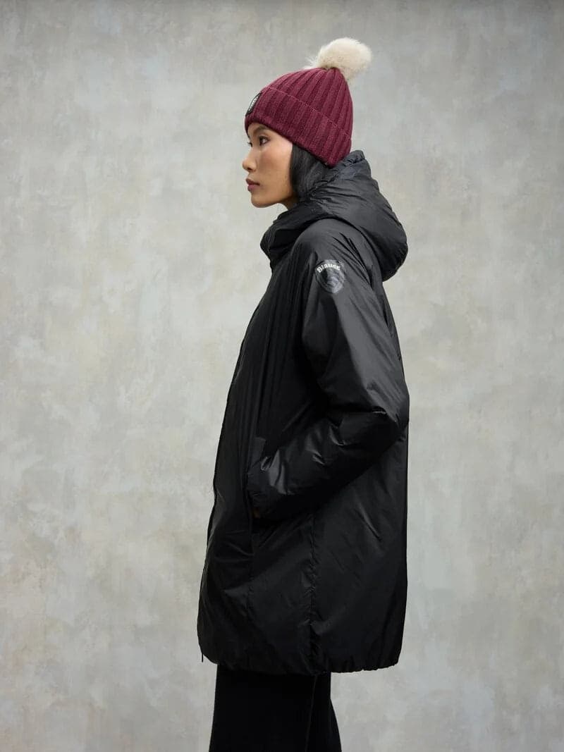 Blauer giubbino donna Symphonia lungo impacchettabile  25WBLDK02508 in Cappotti Broadway Red - Barletta, commercioVirtuoso.it